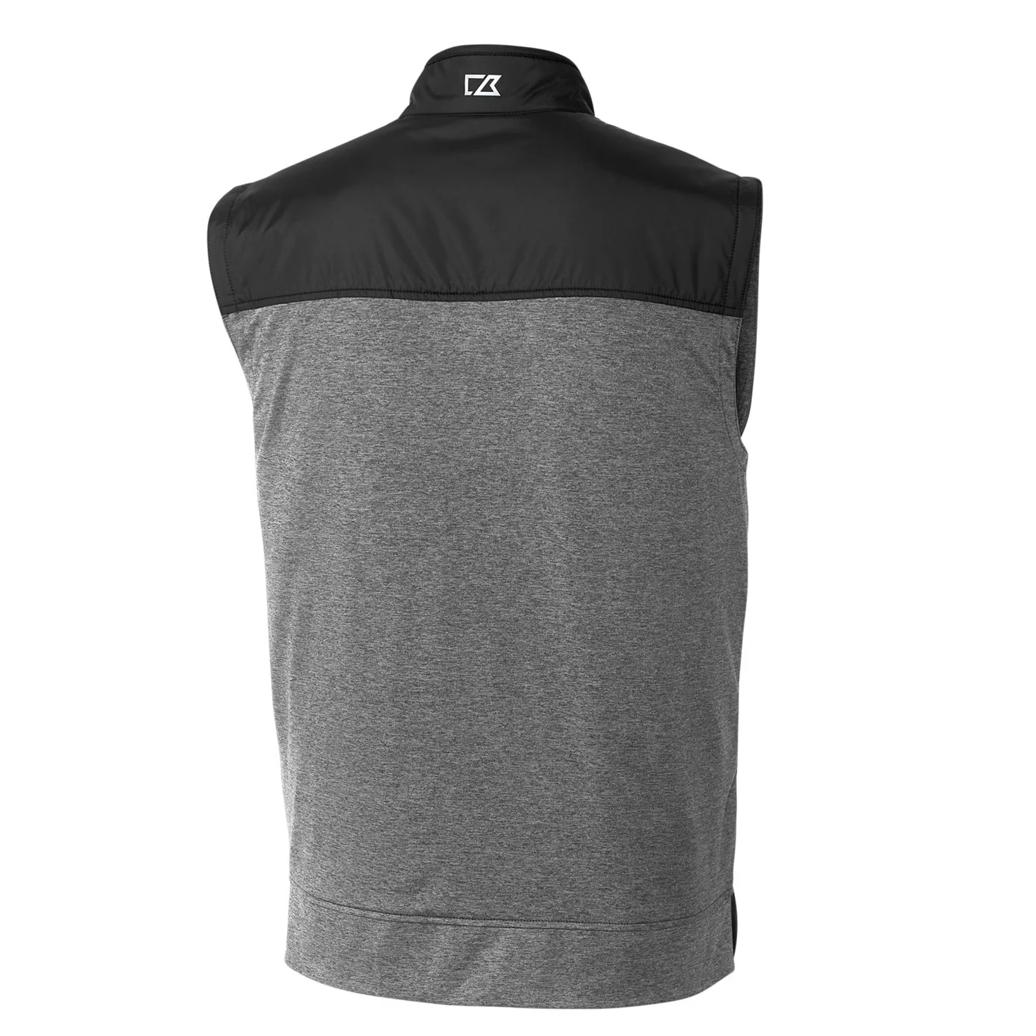 Men's Cutter & Buck Black Clemson Tigers Vault Big & Tall Stealth Hybrid Windbreaker Full-Zip Vest