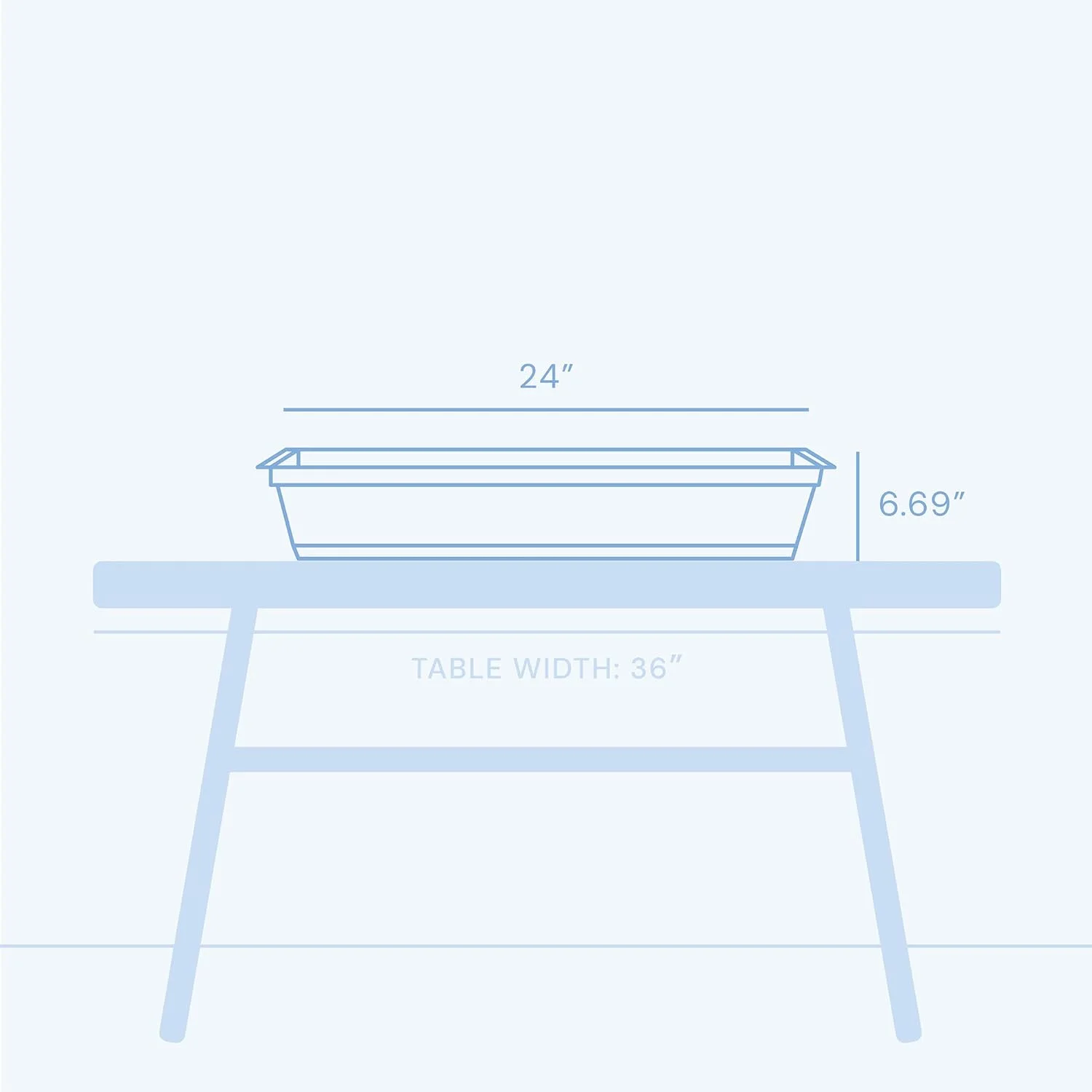 Dura Cotta Window Box Planter: 24