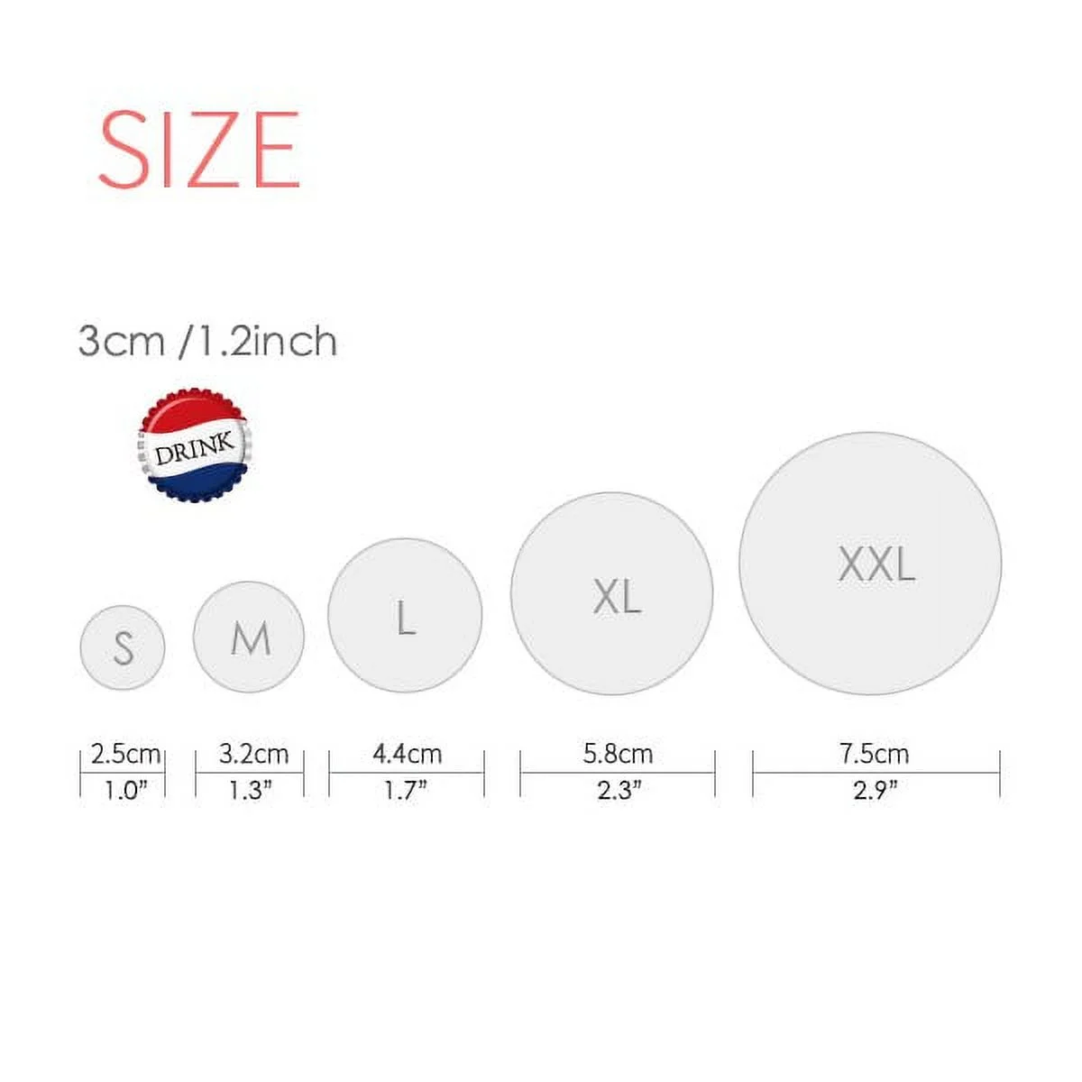 Saplings Lovely Small TV Happy Original Pins Badge Button Round Clothing Decoration 5pcs