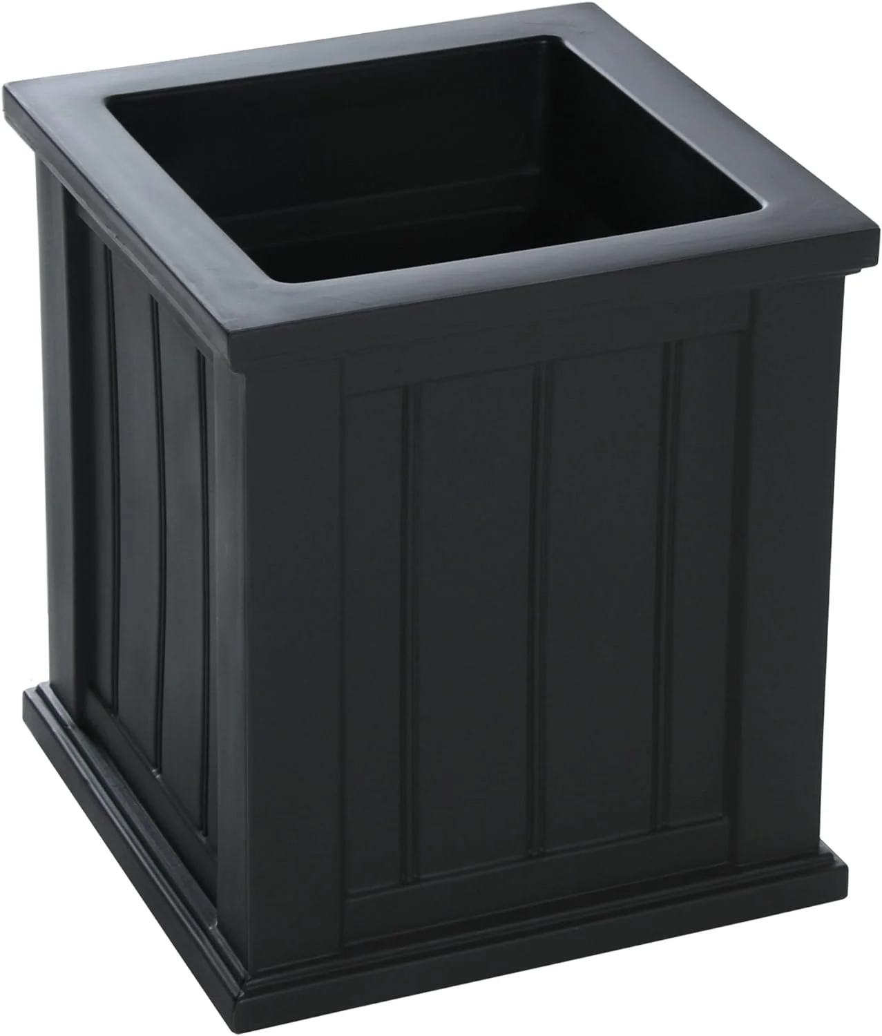 4837-B Cape Cod Planter, 16X16, Black