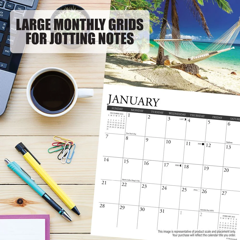 Waterfalls 2024 7 X 7 Mini Wall Calendar (Other)