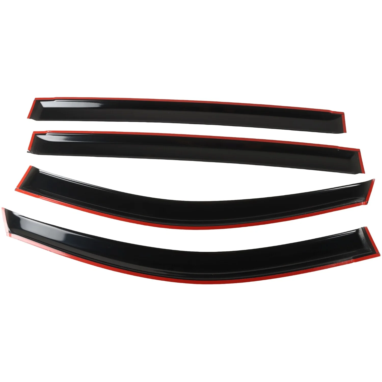 SINOCMP 4PCS Window Sun Rain Visors Wind Guard for 2008-2016 Chrysler Town & Country 2008-2018 Dodge Grand Caravan