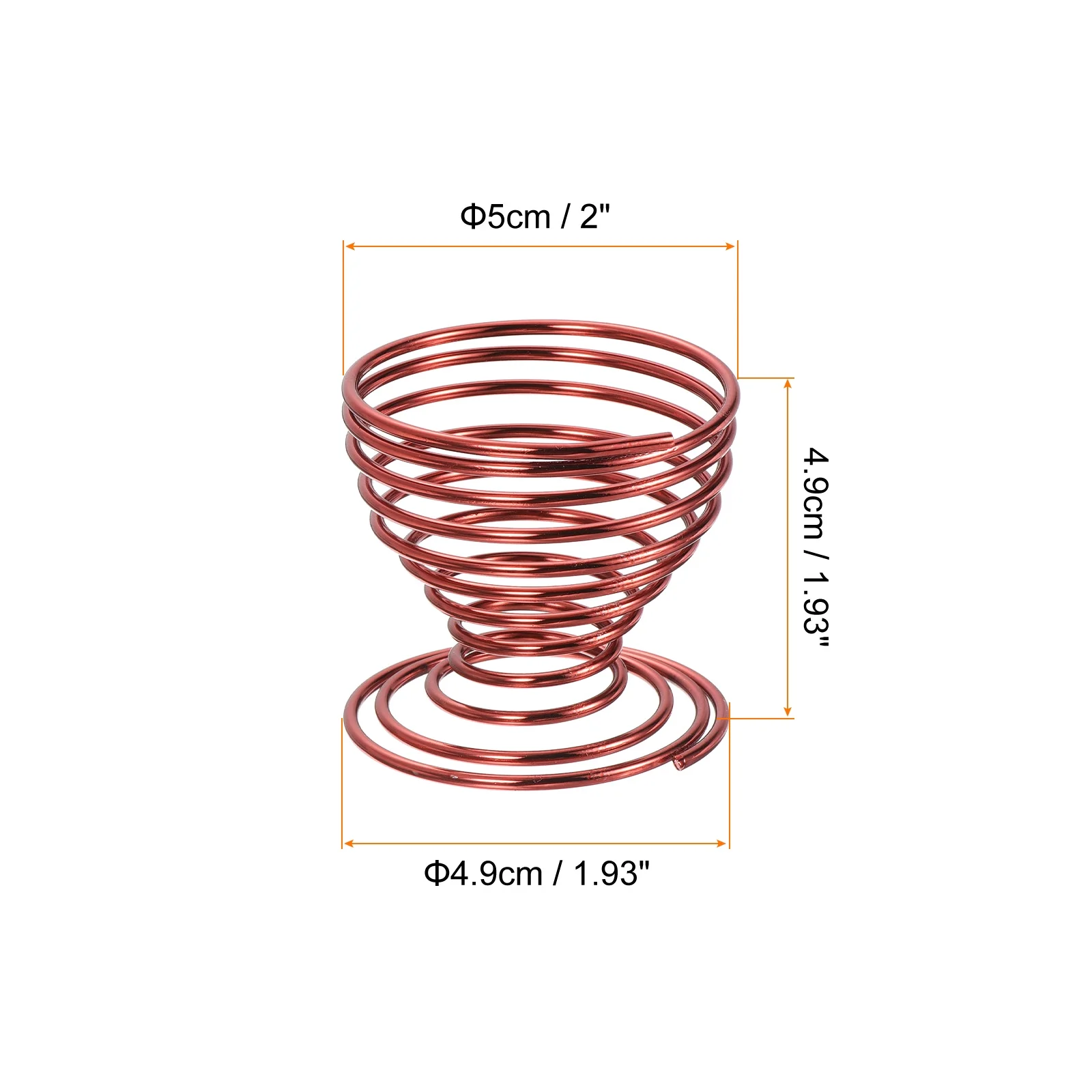 Uxcell Air Plant Holder, Plant Stand Rack Pot Containers for Home Office, Electrophoresis Red, 6 Pack