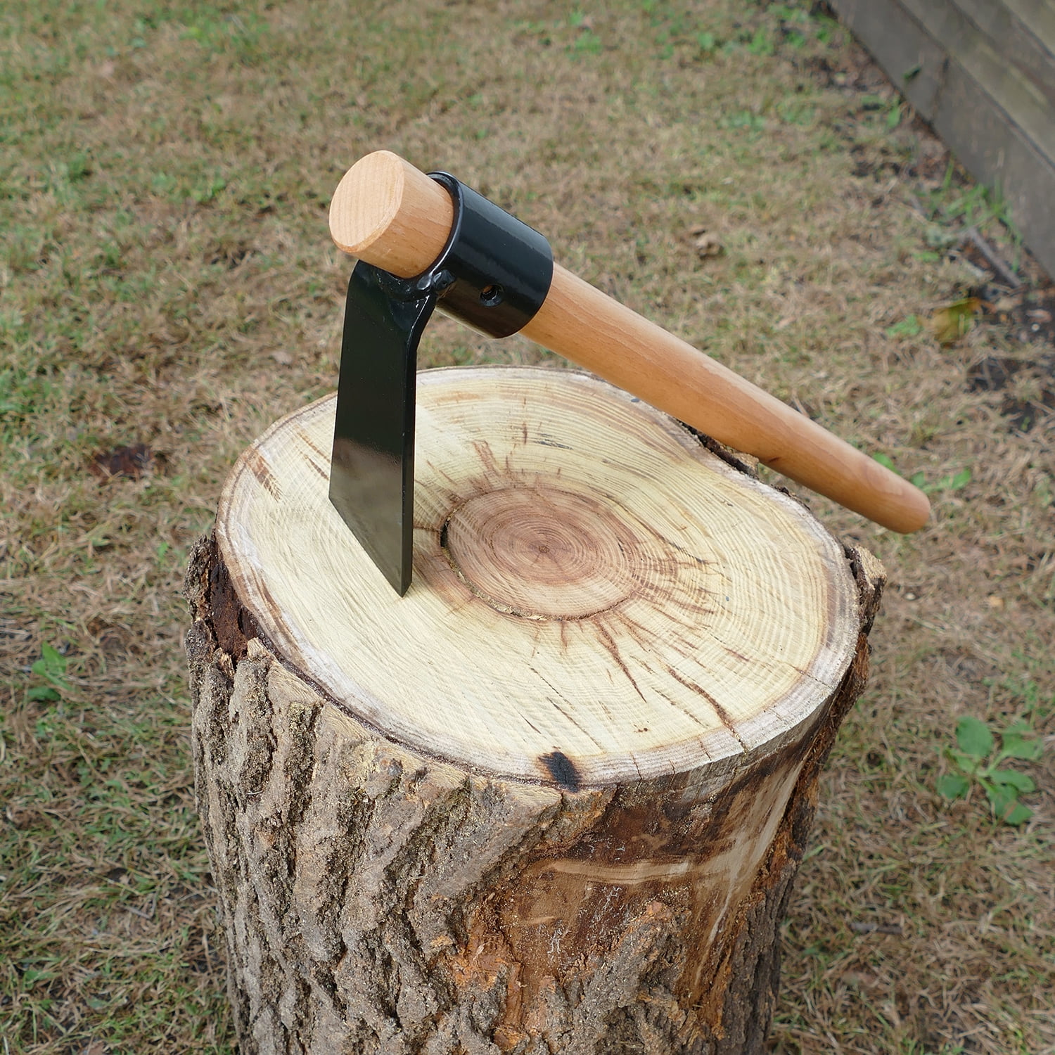 Felled Flat Adze Woodworking Tool Wood Carving Axe with 18 Inch Handle