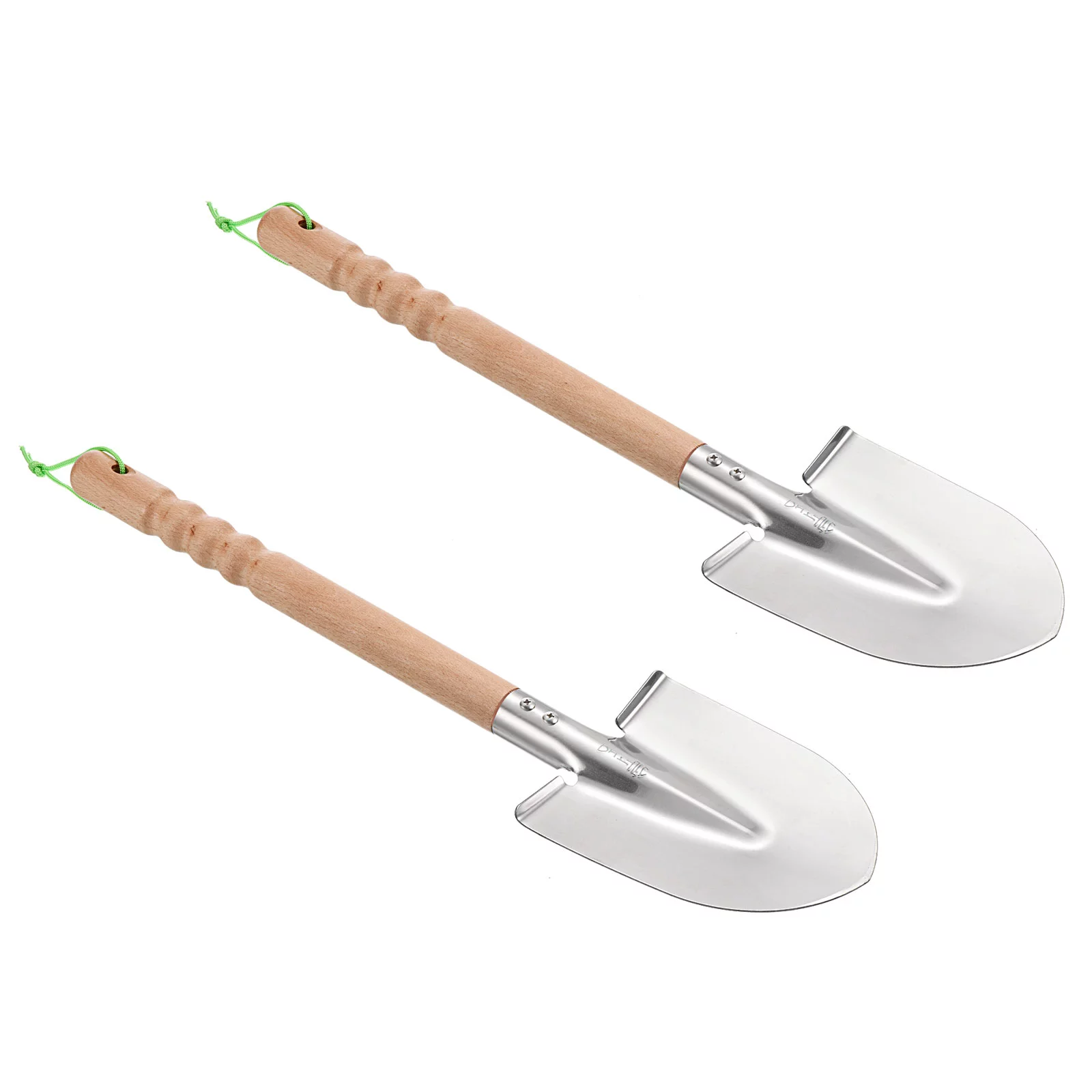 Uxcell 20 Inch Digging Shovel Pointed Garden Hand Shovel Steel Gardening Tool with Wood Handle 2 Pack