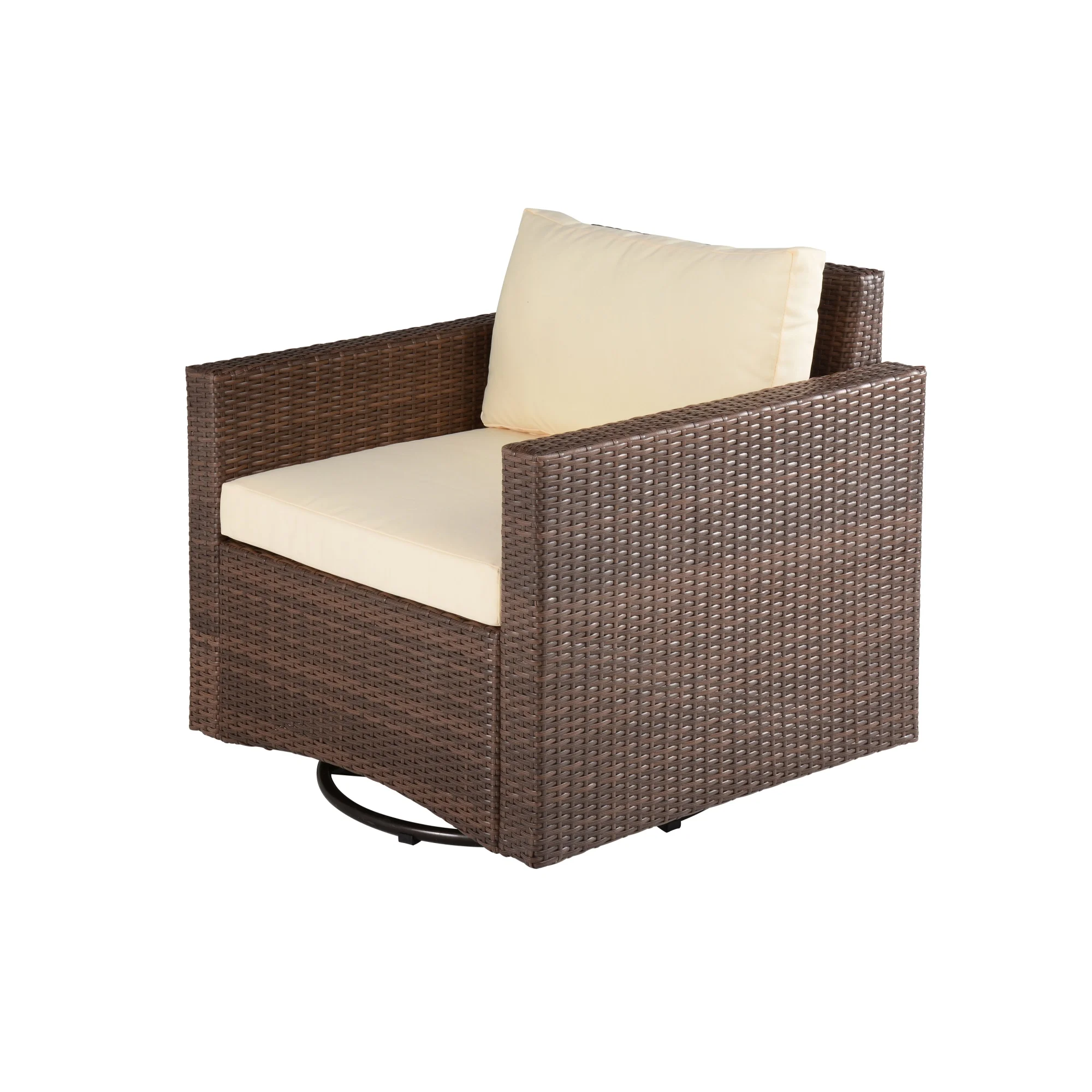 W Unlimited  360 deg Glider Chair, Dark Brown - Set of 4