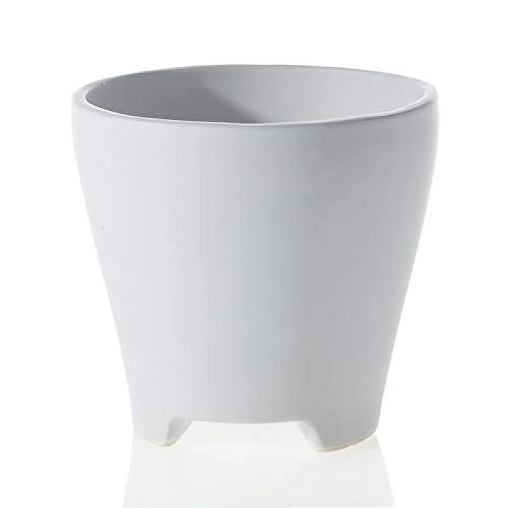 Ruth Pots l White Ceramic Pot for Plant  (5