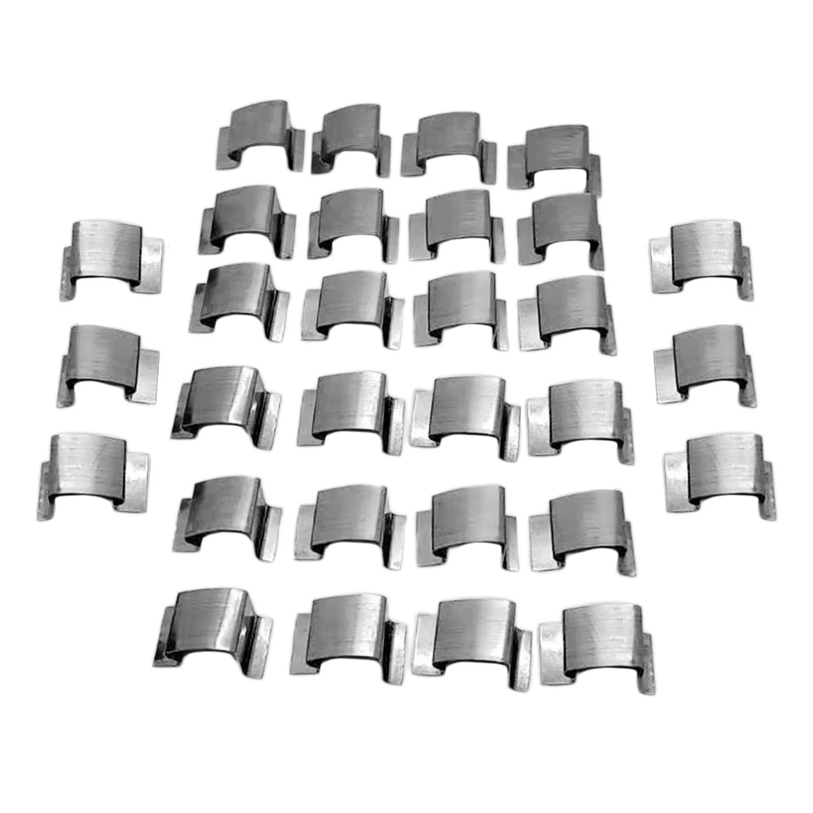 Stainless Steel Greenhouse Glass Pane Fixing Clips with Stainless G Clamp and 50 Pieces Aluminum Glass Overlapping Clamp - Stainless Steel