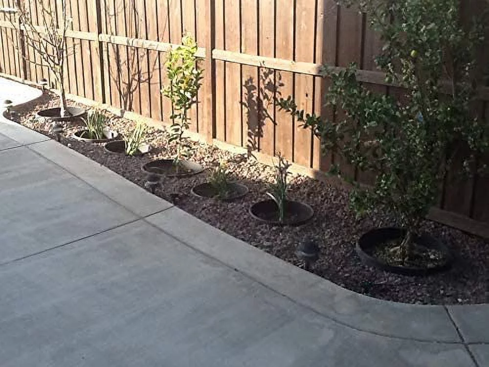 6 Pack of 16in Planting Rings. Landscape & Garden Protective, Round, Edging. Water Retention to Irrigate Shrubs, Roses, Flowers, Vegetables. Separate Rock, Mulch, Grass. Made in USA