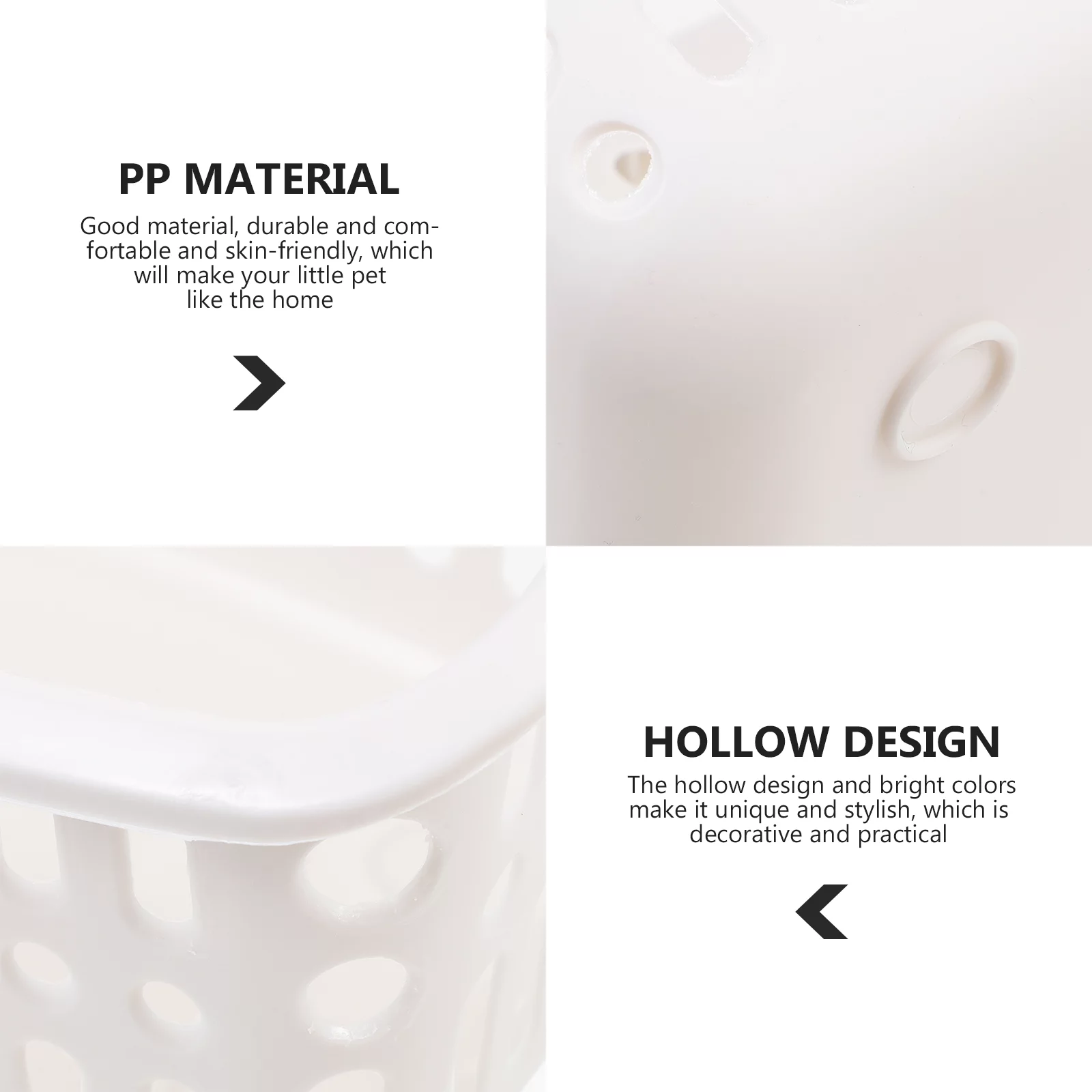 NUOLUX 2pcs Pet Hanging Baskets Plastic Hamster Nests Chinchilla Hanging Baskets