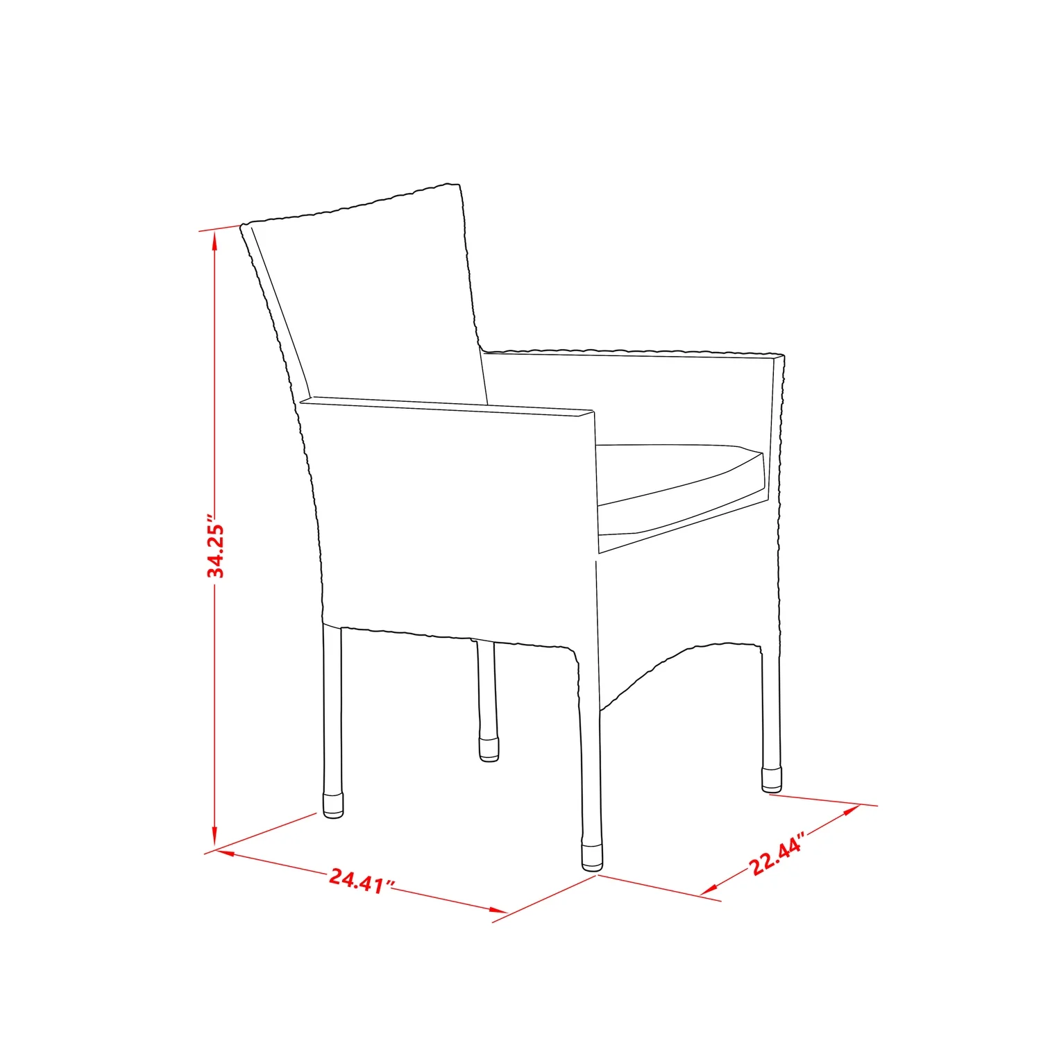 East West Furniture Oslo 5-piece Modern Metal Patio Set in Brown