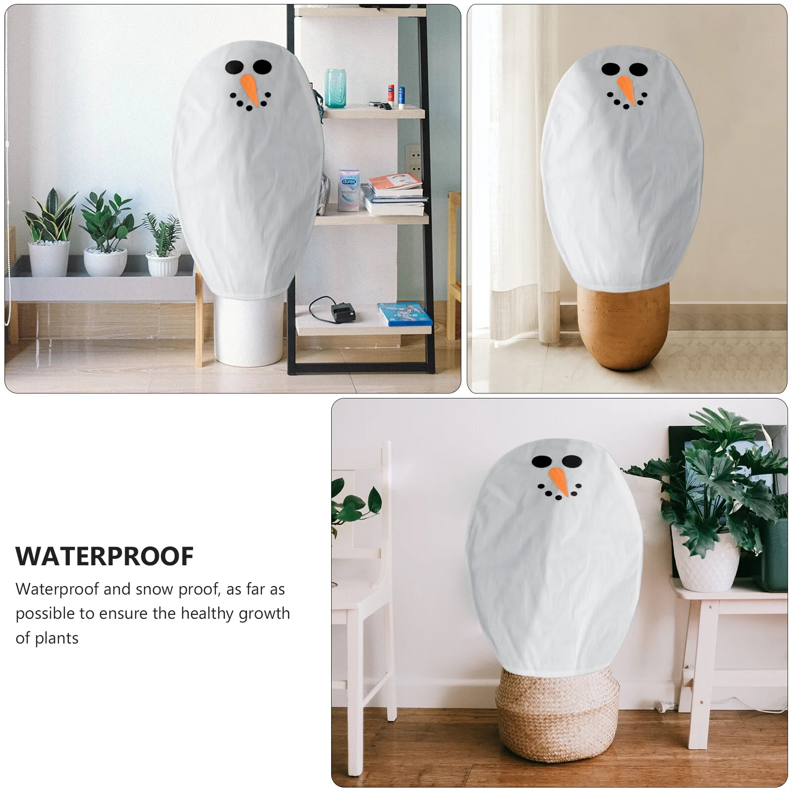 Gongxipen 1pc Non-woven Plant Cover Freeze Protection Shrub Cover Winter Tree Cover(White)