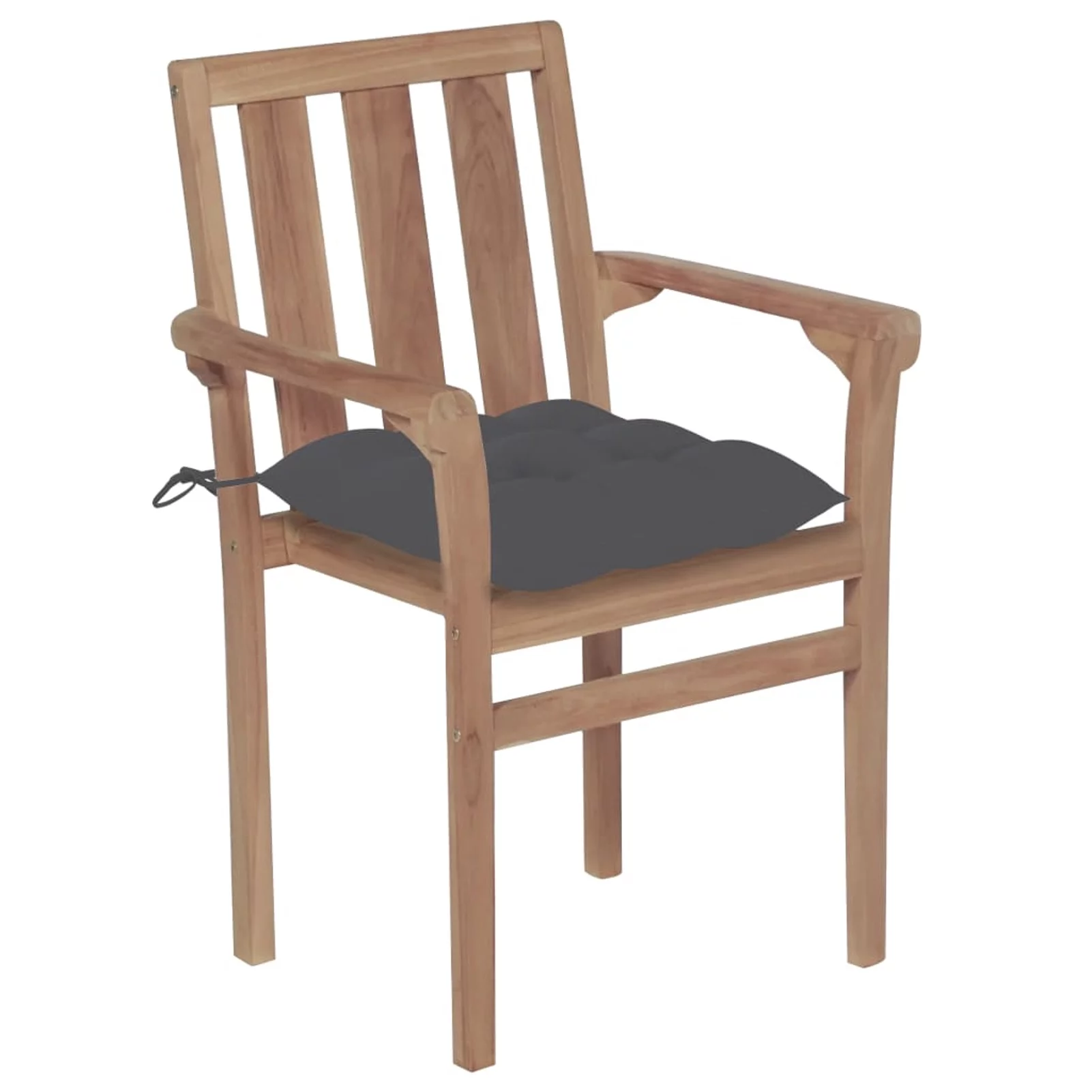 ametoys Patio Chairs 2 pcs with Anthracite Cushions Solid Teak Wood