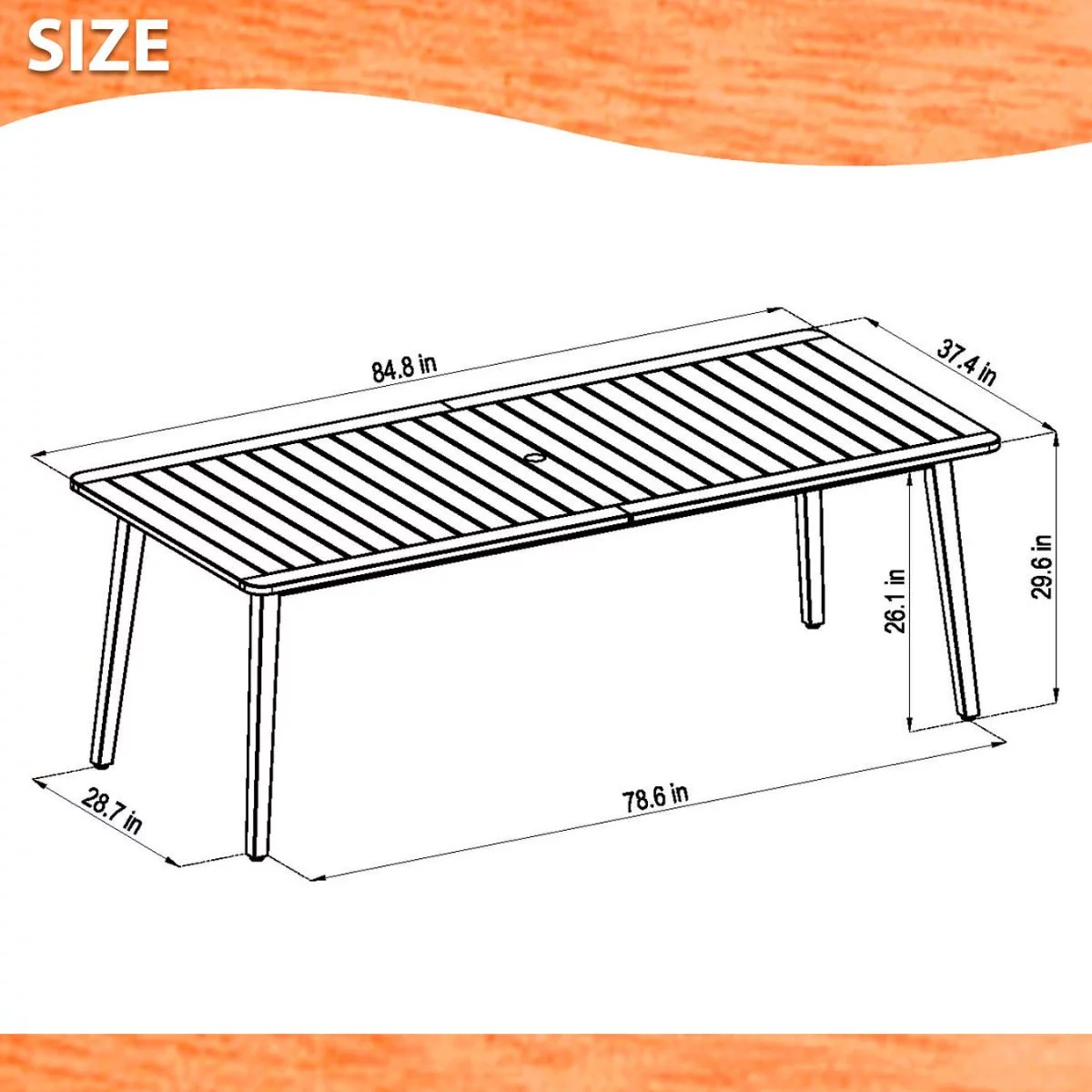 Urban Elements RivieraRetreat 7-piece Solid Wood 100% FSC Rectangular Patio Dining Set