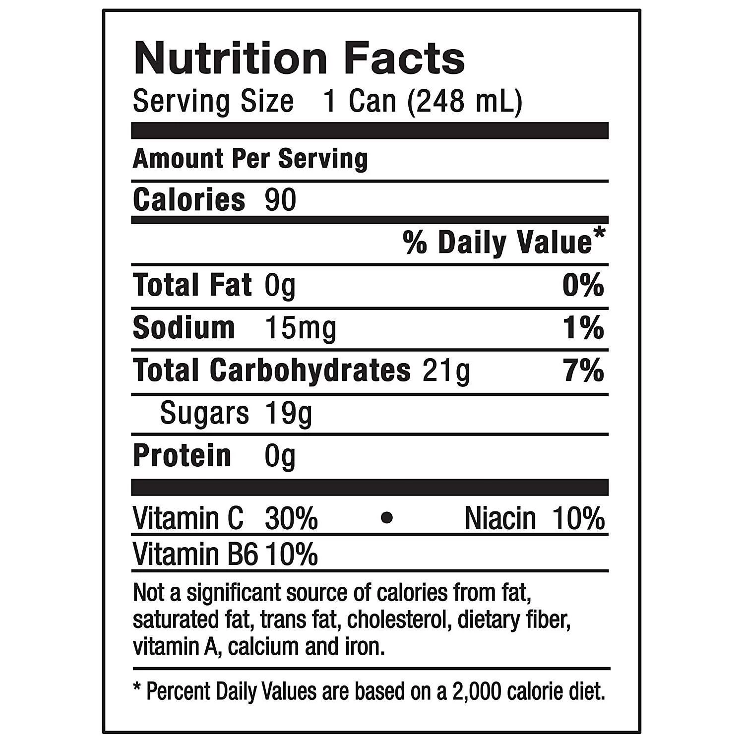 IZZE Sparkling Juice, Clementine, 8.4 oz Cans, 24 Count
