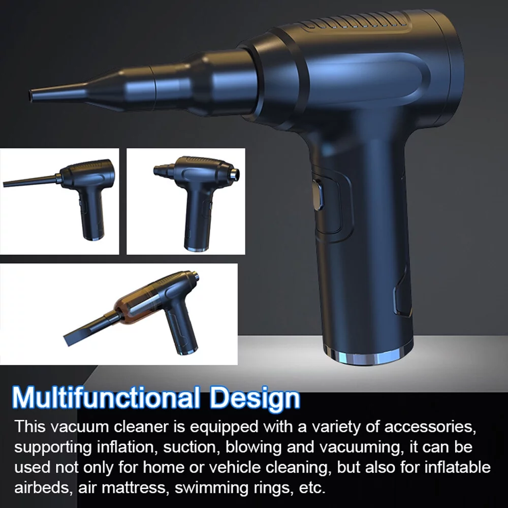 Nebublu Vacuum cleaner,Blower Handheld Buster Pump Support With Motor Office Car 2 In 1 Cleaner 2 In Buster Inflator Pump With Motor Office Handheld Buster Inflator 1 Air Blower Anrio Dsfen