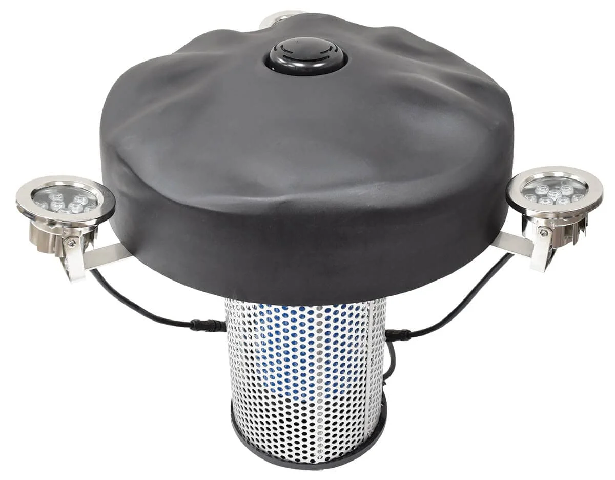 EasyPro RGB3-100 AquaShine Brilliant Three Light Color Changing LED Fountain Light Kit / 2-17 Watts/Digital Timer & Remote/for AquaShine Fountains Upto 3/4hp / 100' Power Cord