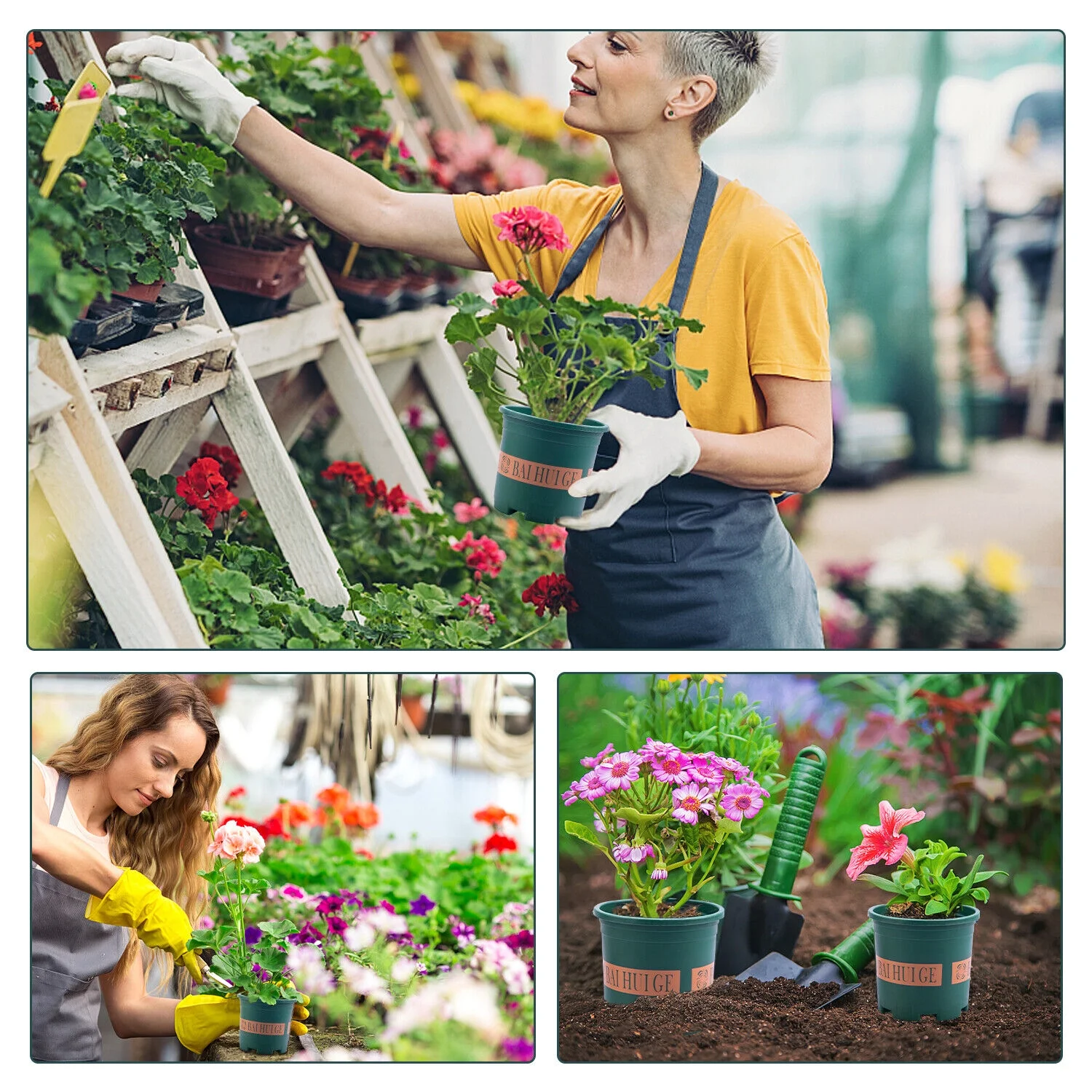 1-30 Gallon Plant Grow Bags Fabric Pot Nursery Soil Bag Thickened Nonwoven Bag