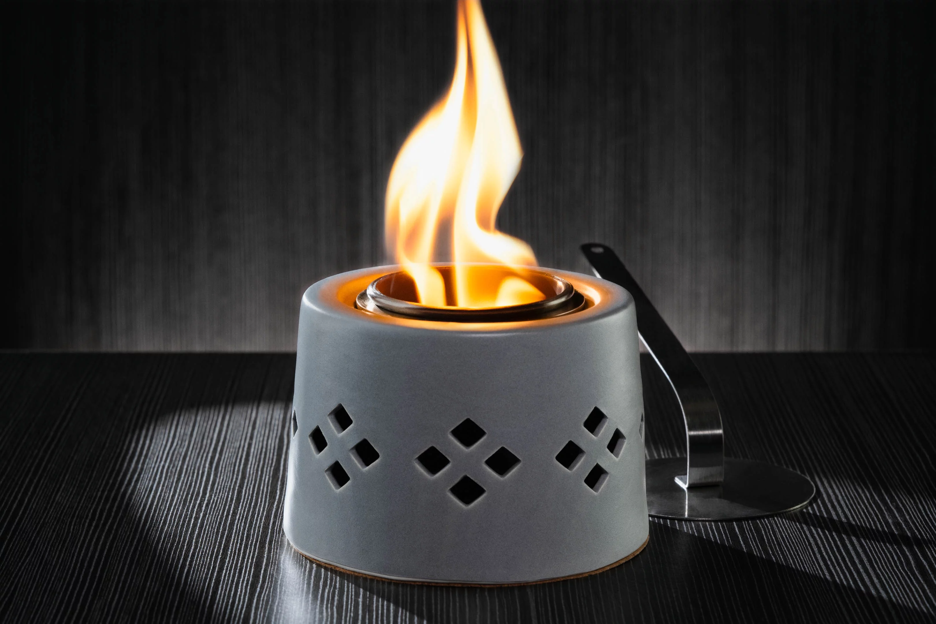 Flaming S'mores Decorative Firepit and Stand