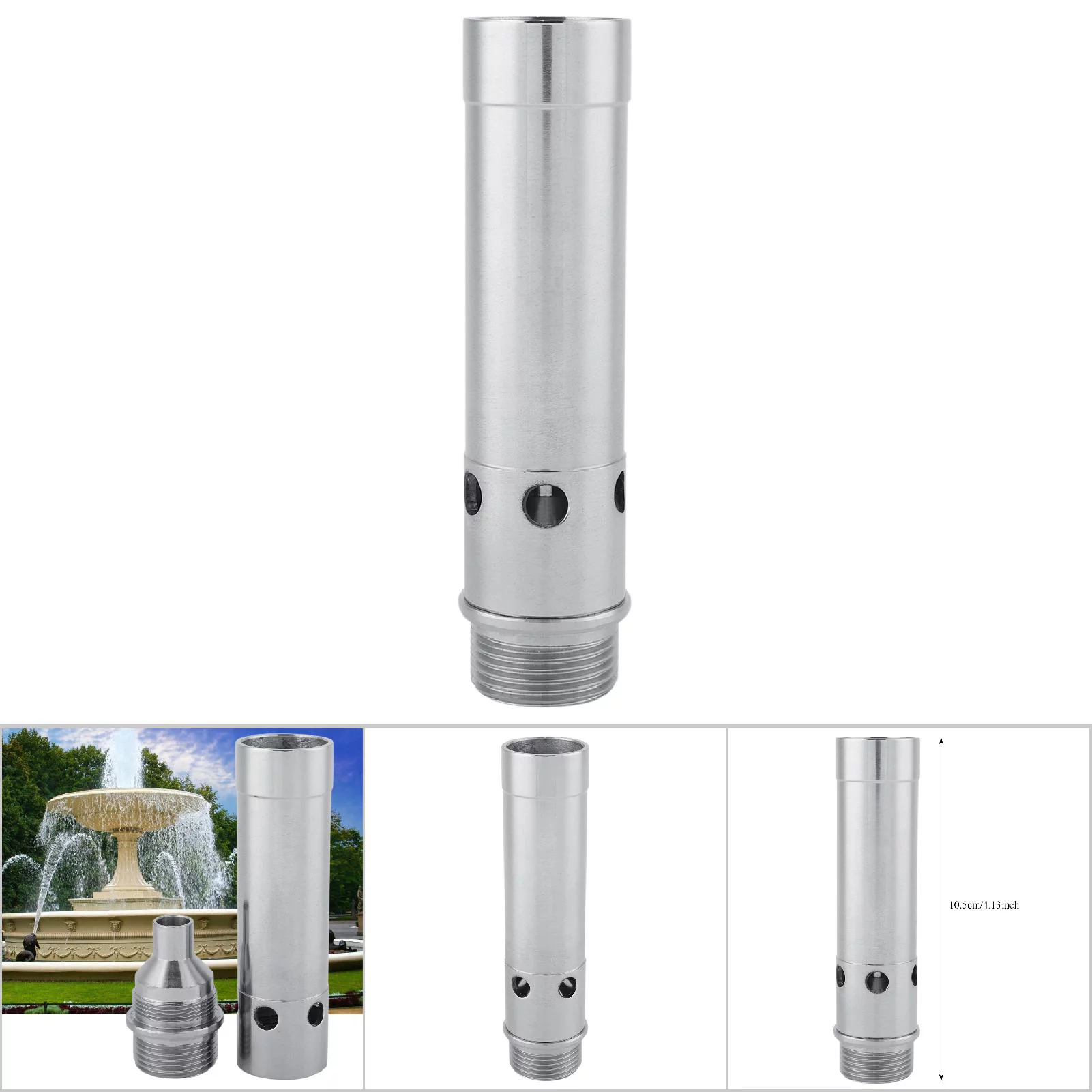 Fountain Nozzle Stainless Steel Water Fountain Nozzle Spray Pond Sprinkler Head Fountain Nozzle(1InchDN25)