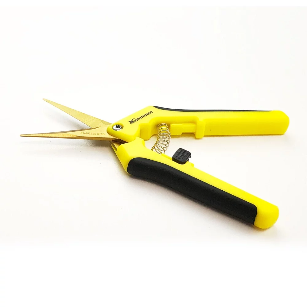 New Straight Blade Trimming Scissors Stainless Steel Gardening Plant Hemp Garden 2 Pack