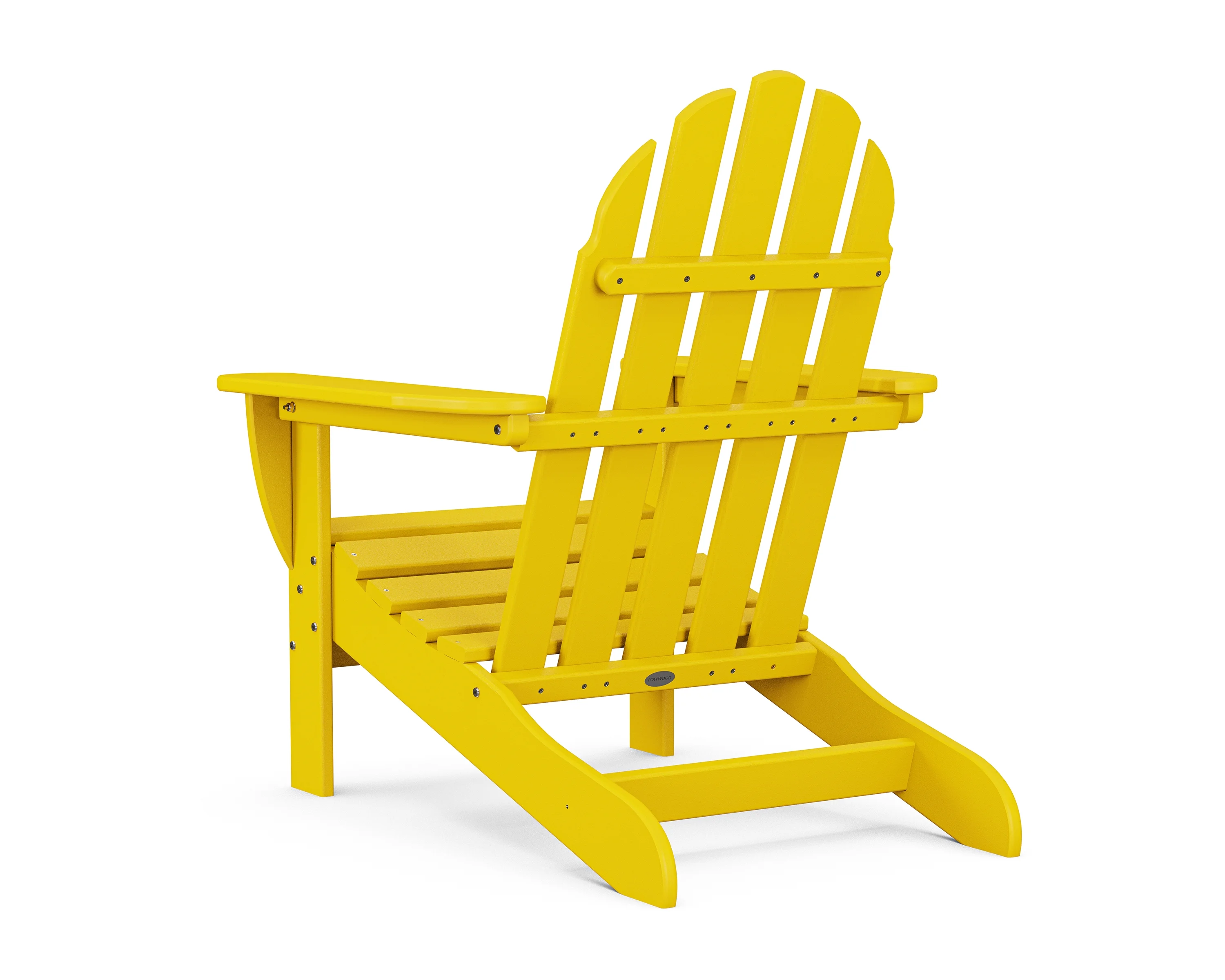 POLYWOOD Classic Adirondack 5-Piece Conversation Set in Lemon