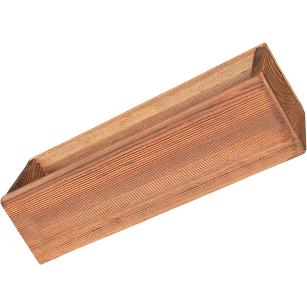 Gongxipen Wooden Flower Planter Rustic Wood Flower Pot Gardening Succulent Pot Wood Planter Box