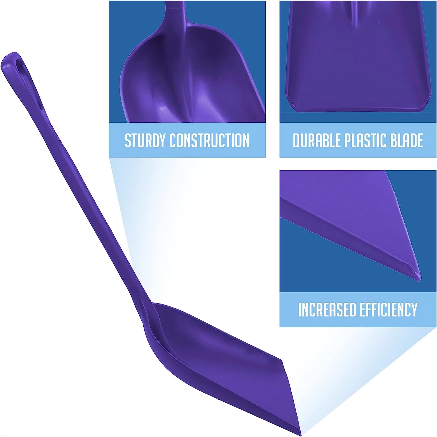 Remco Hygienic Shovel,42 1/2 in L,D Handle 69828