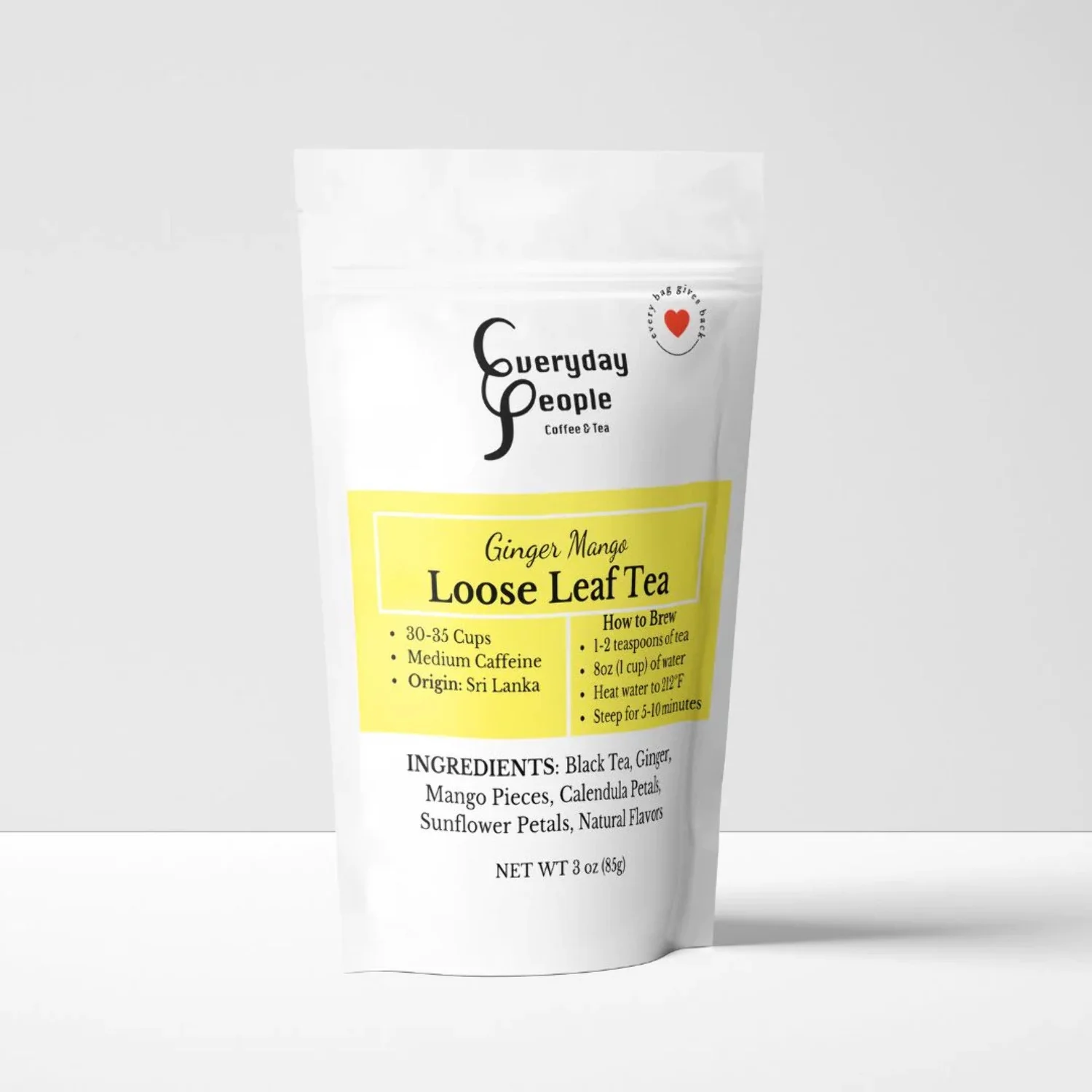 Everyday People Coffee & Tea Ginger Mango Loose Leaf Flavored Black Tea