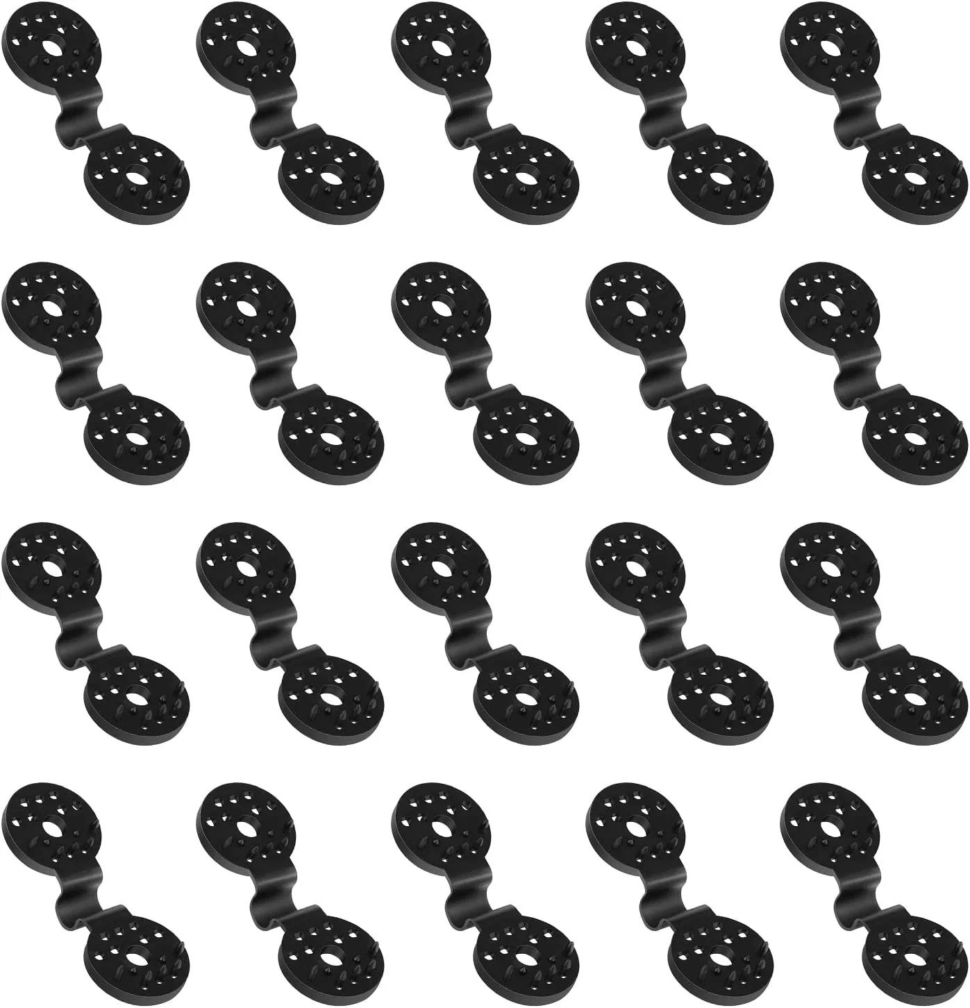 Shade Cloth Plastic Clips,20pcs Shade Netting Black Clips Plastic Sunshade Clips Round Shade Cloth Plastic Clips for Greenhouse Outdoor Garden Agricultural