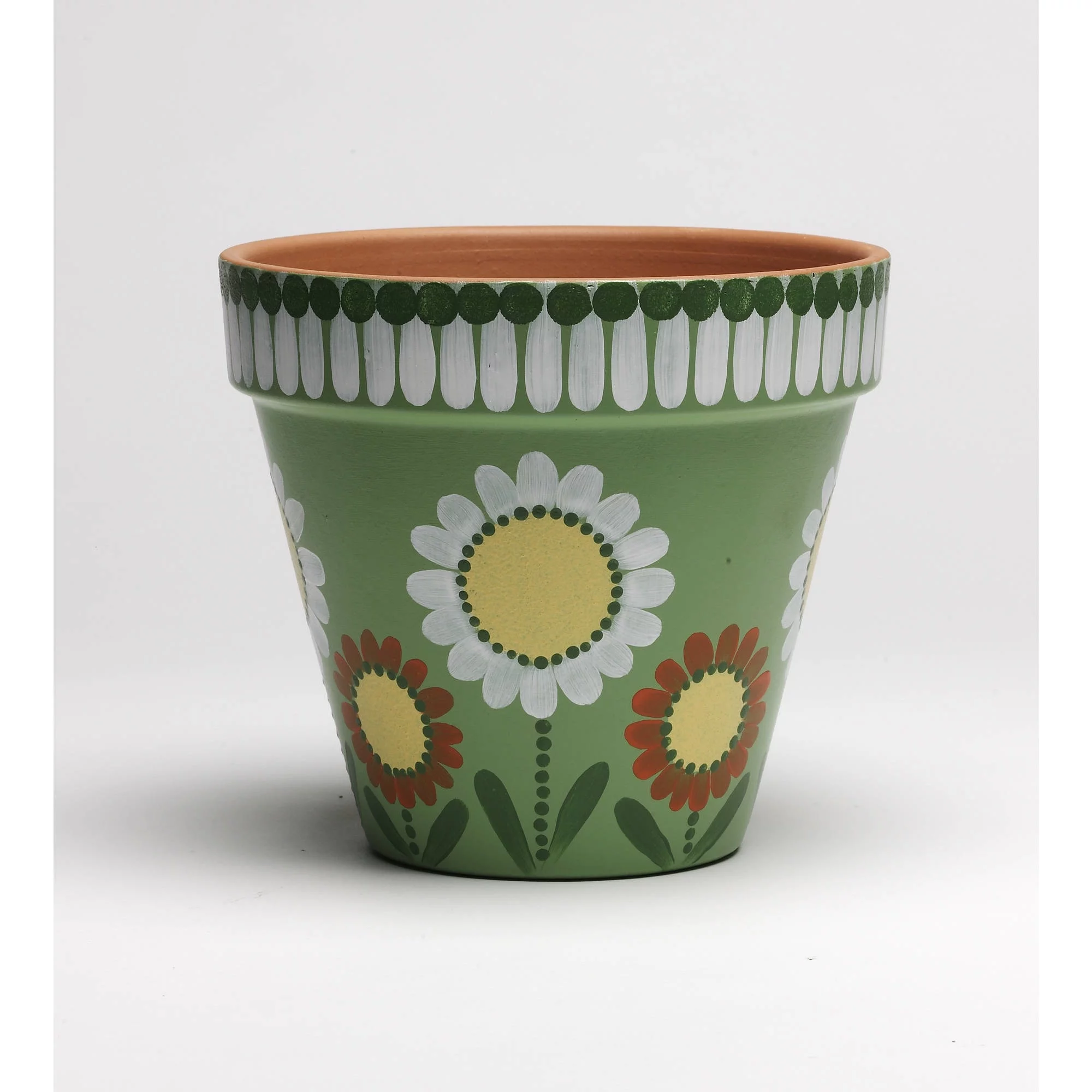 (4 pack) Plaid Unpainted Surface, Terracotta Flower Pot, 1 Piece, 3in