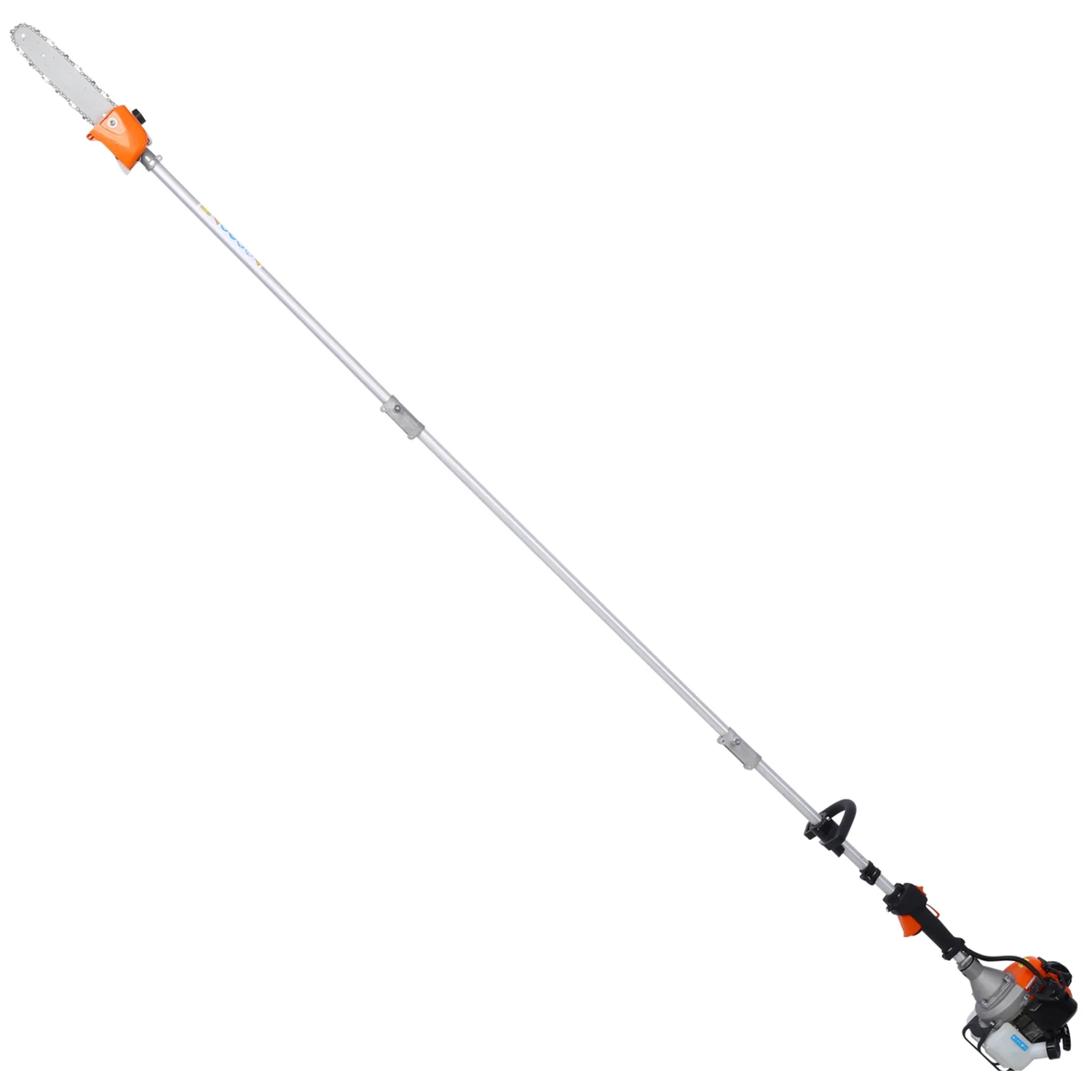 10 in 1 Multi-Functional Trimming Tool  52CC 2-Cycle Garden Tool System with Gas Pole Saw  Hedge Trimmer  Grass Trimmer  and Brush Cutter EPA Compliant