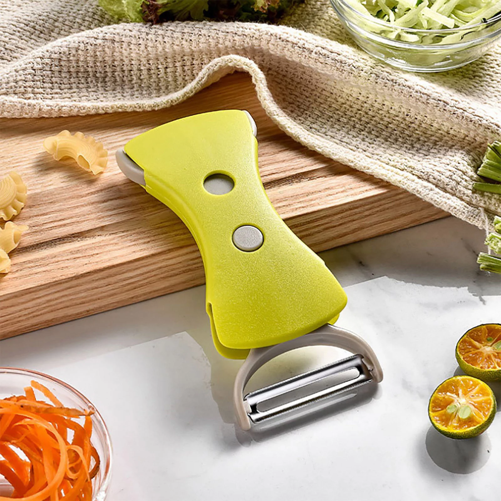 TIIFSWHS 2 In 1 Multi Function Stainless Steel Vegetable Grater Peeler Vegetable Fruit Peeler Kitchen Slicer Three in One Grater Potato Grater Compost Shder Manual Suction Shder S