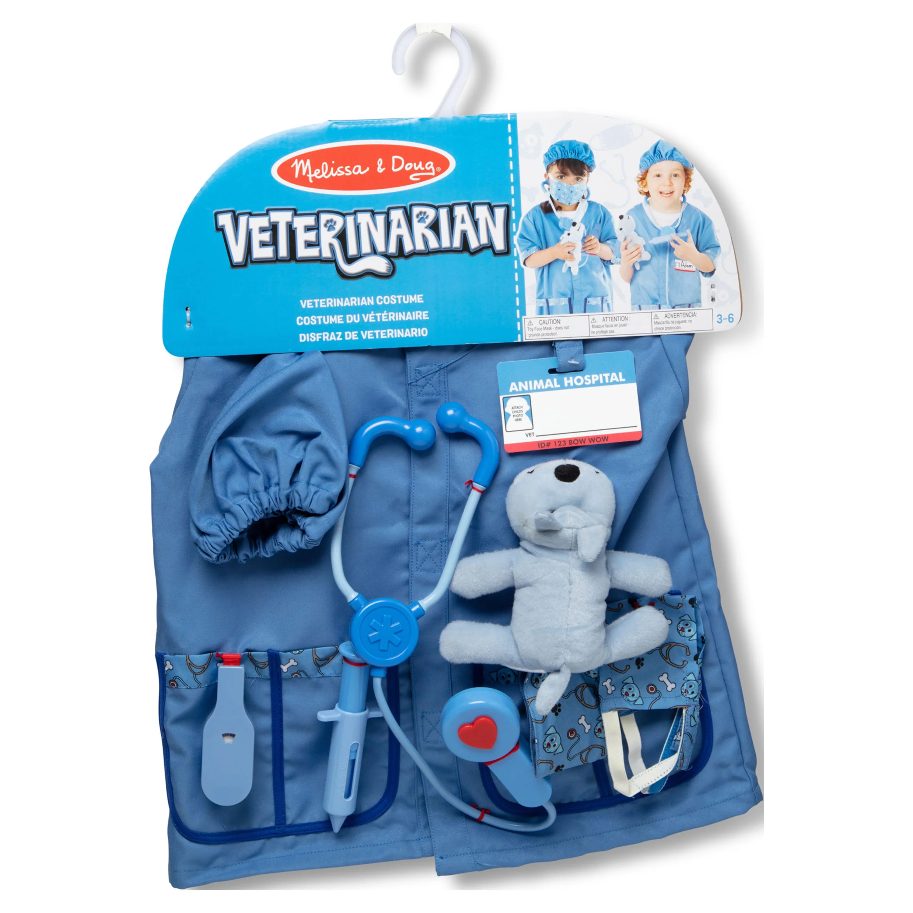 Melissa & Doug Veterinarian Role Play Costume Dress-Up Set - 9 Pieces