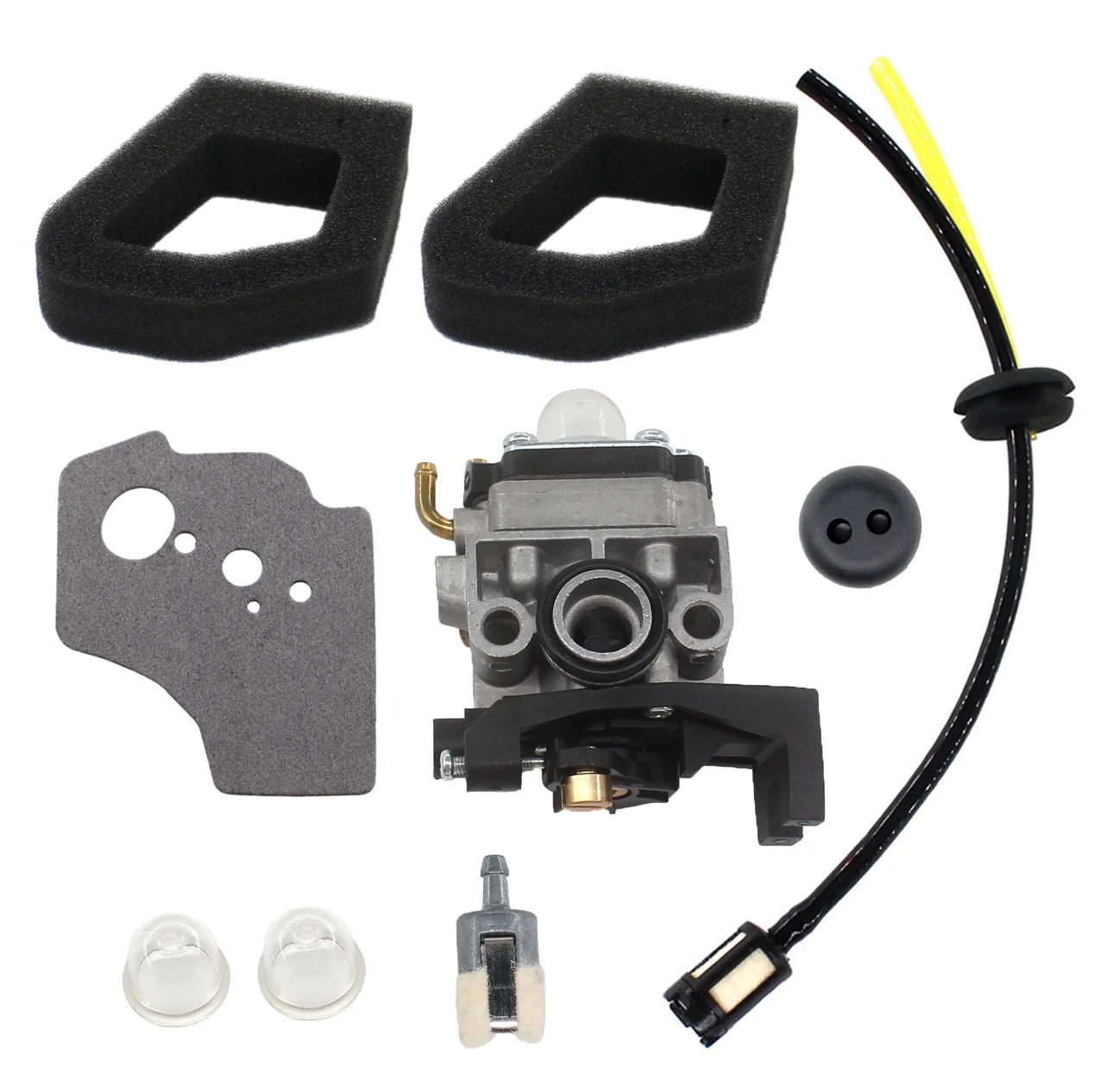 Carburetor Air Filter for Mantis 7940 7268 7264 Mini Tiller 25cc Engine Motor Grommet Gsaket  Primer Bulb Carb