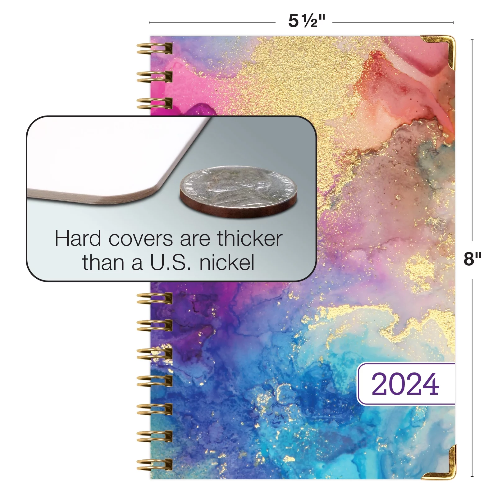 Hardcover CY 2024 Fashion Planner - 5.5