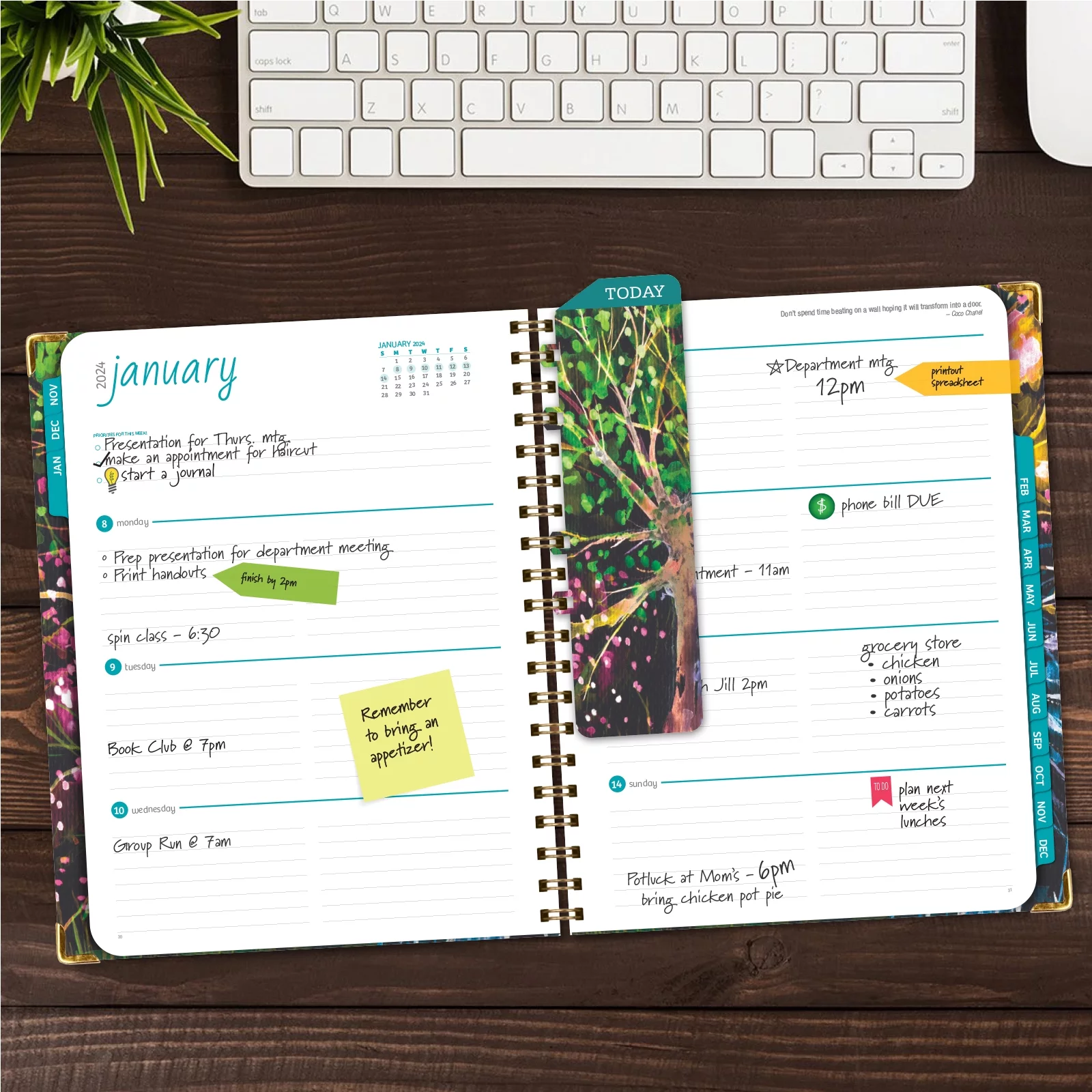 Hardcover CY 2024 Fashion Planner - 8.5