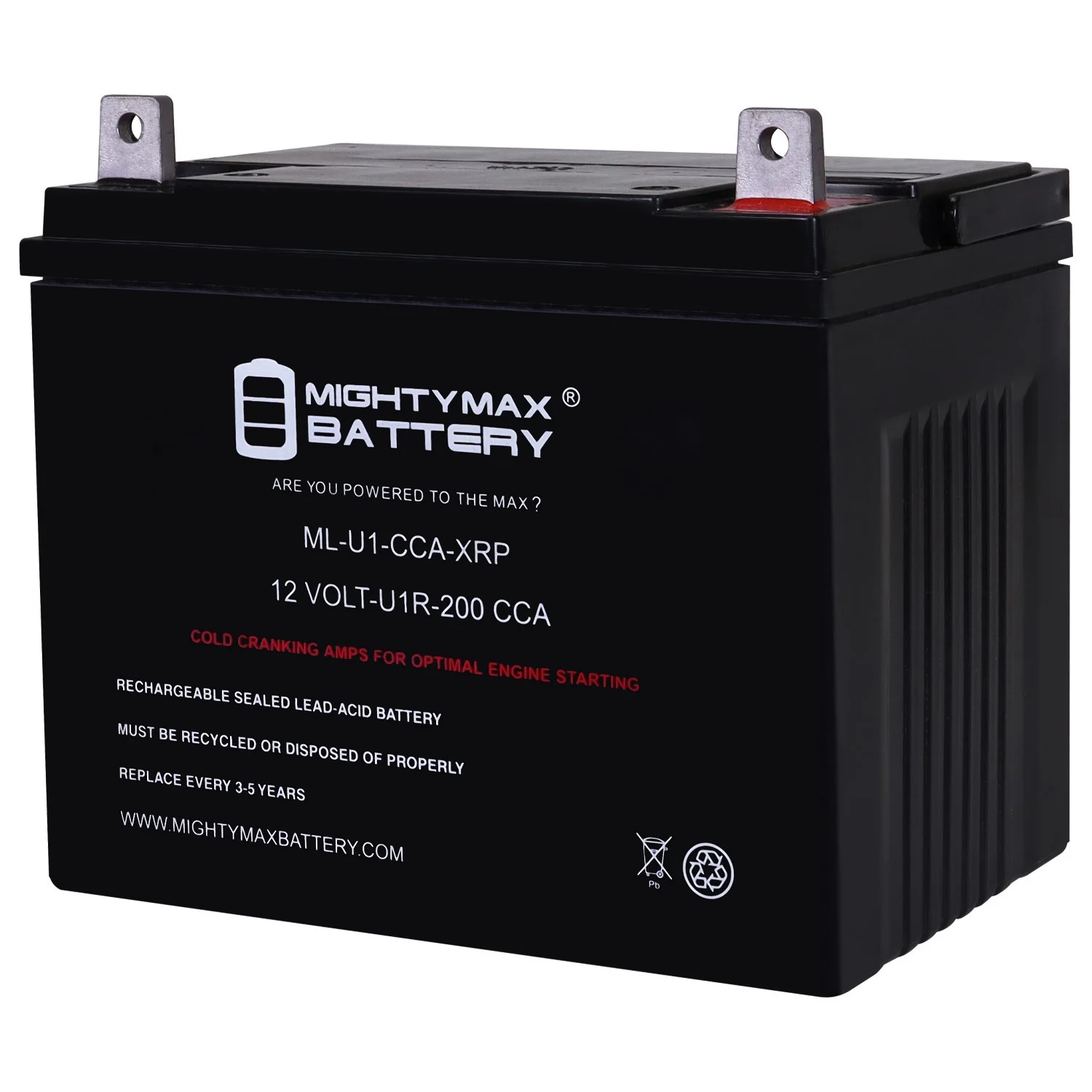ML-U1-CCA-XRP 12V 200CCA Replacement Battery Compatible with Dixon ZTR 5421 Zero-Turn U1R Lawn Mower and Tractor