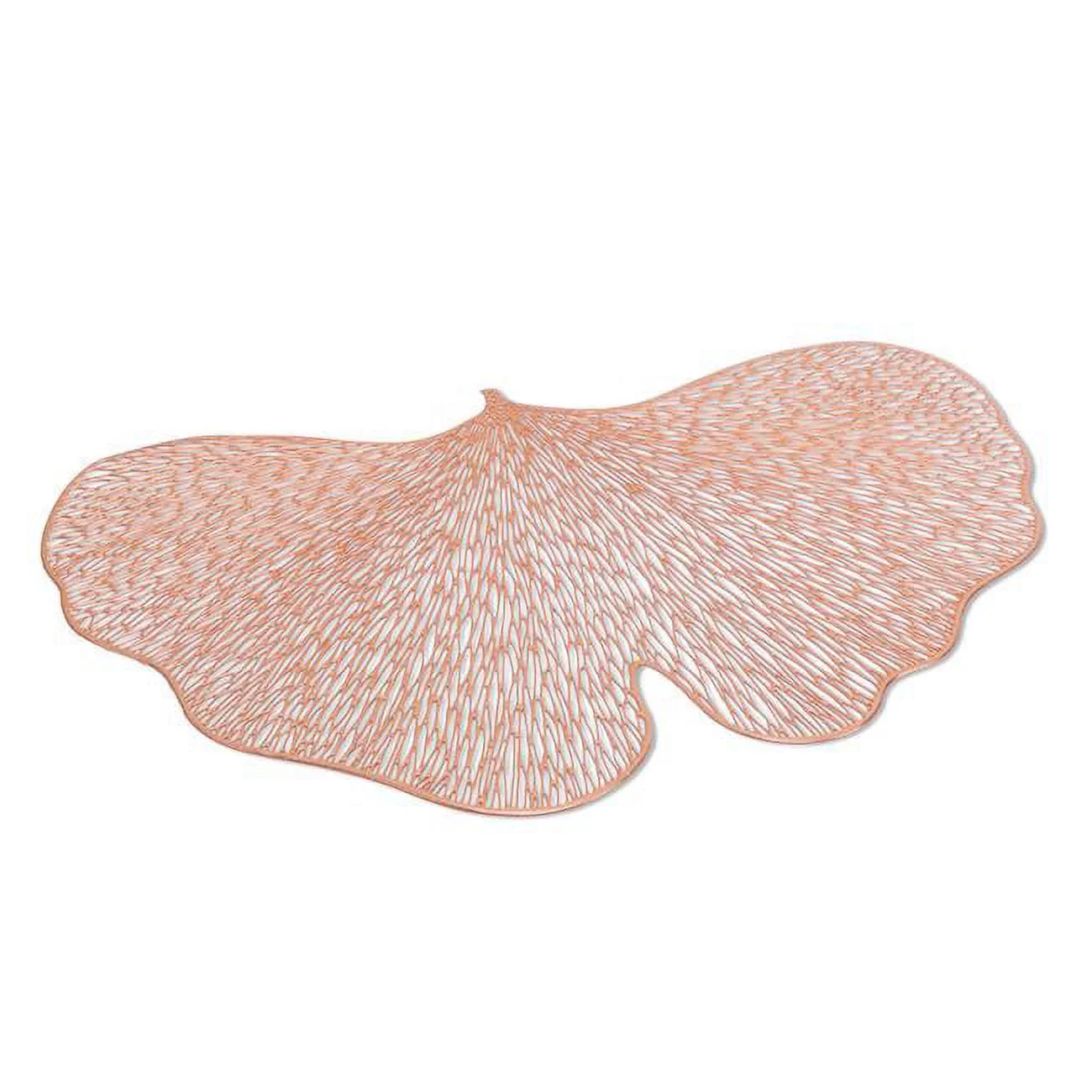 12 x 17.5 in. Rose Gold Ginkgo Leaf Tablemat, Rose Gold