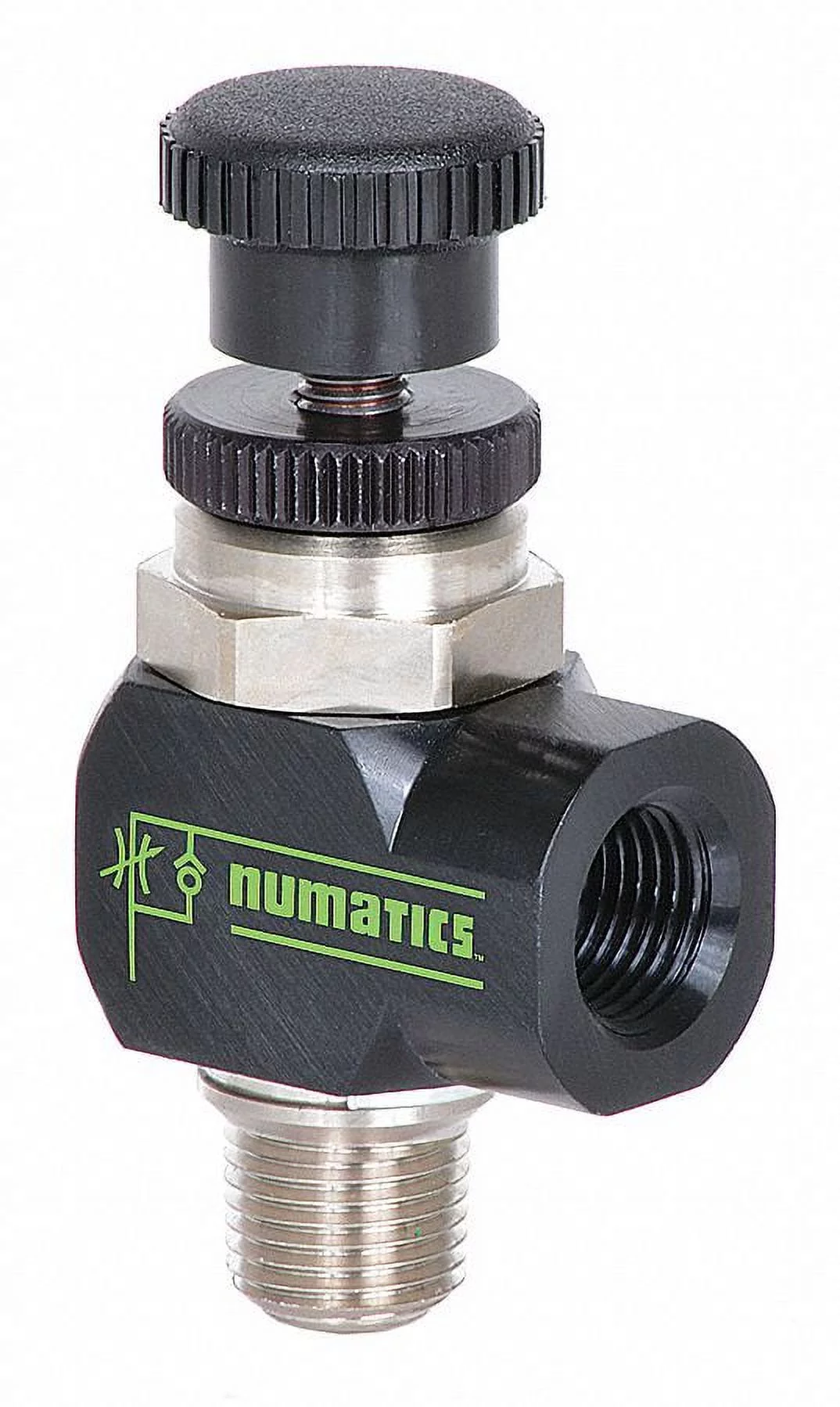 Numatics Flow Control Valve,10-32 UNF,10-32 UNF 0FCTN