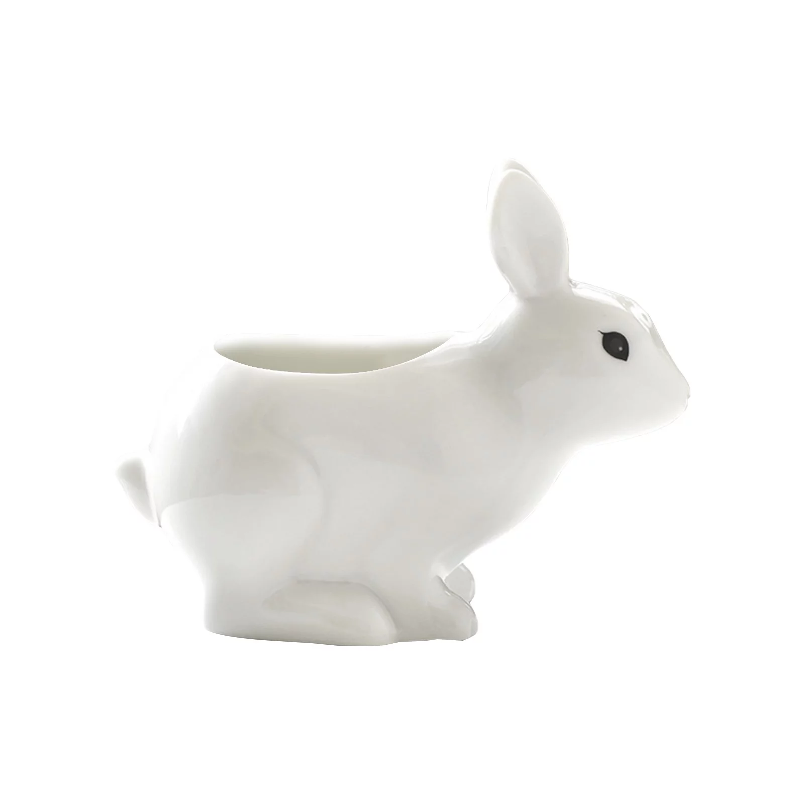 Animal Flowerpot White Porcelain Pot Rabbit Flower Pot Utility Tool