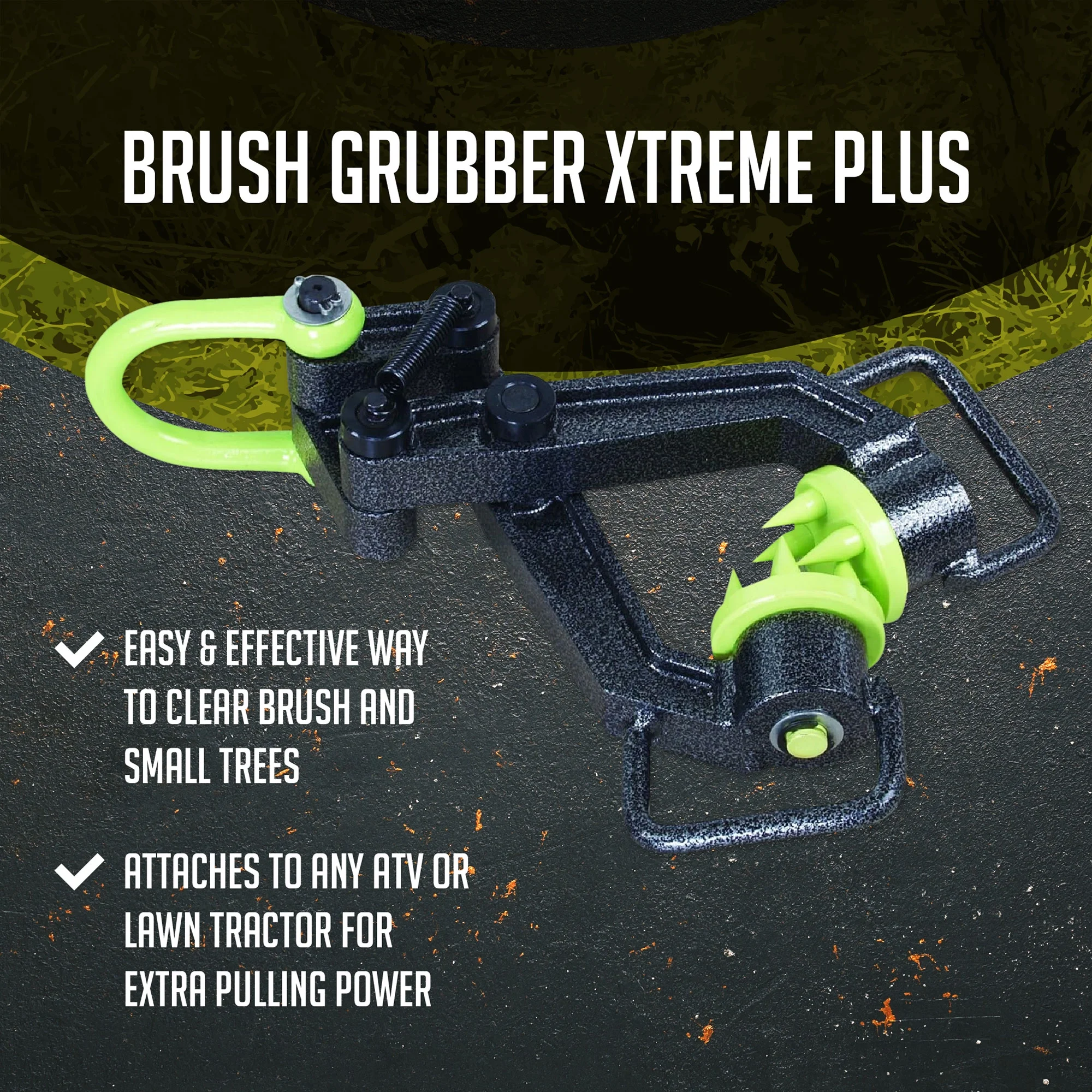 Brush Grubber BG-11 XTREME Plus Brush and Tree Puller Remover Tool, Black