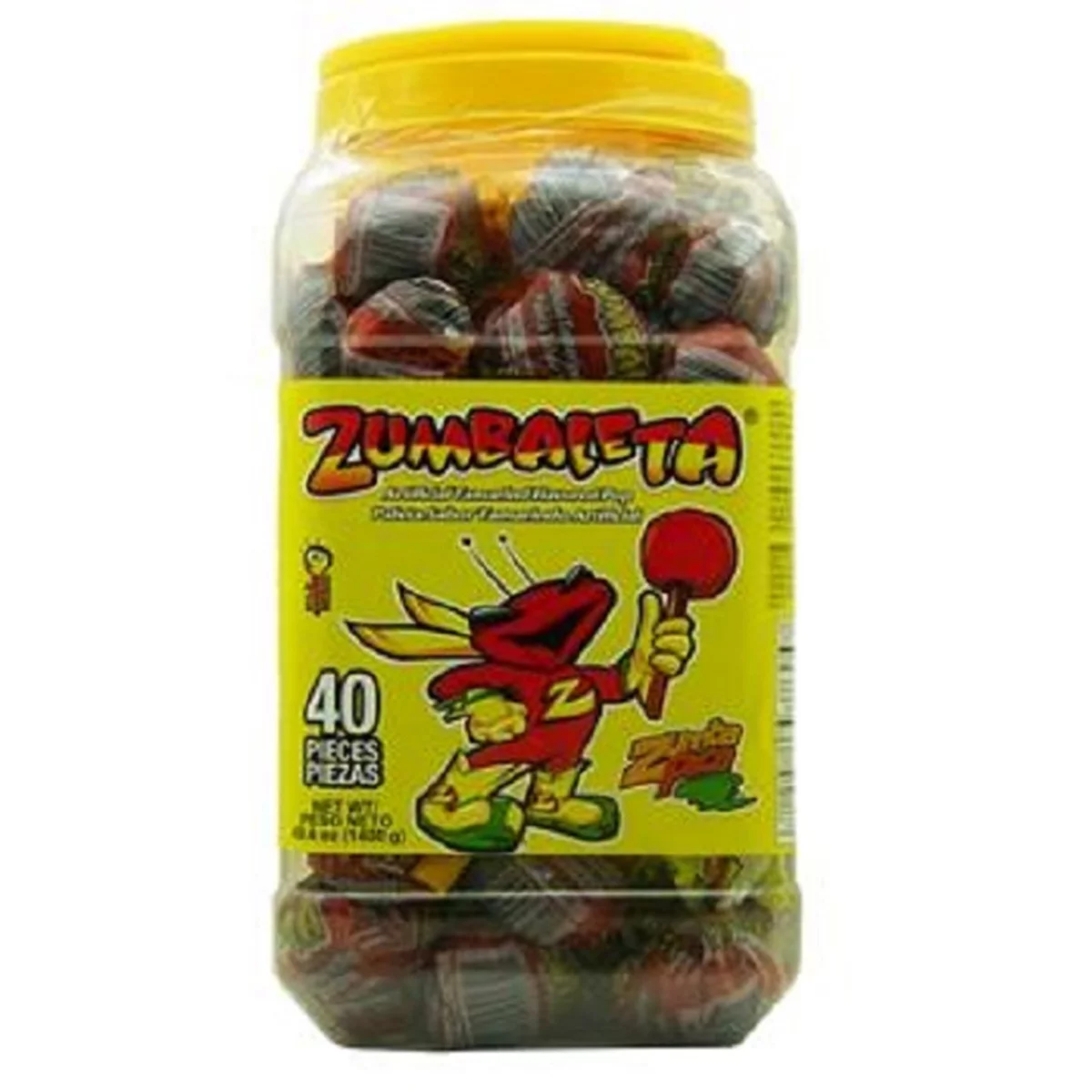 Zumbaleta, Tamarind Pop, Count 40 (1.06 oz ) - Sugar Candy / Grab Varieties & Flavors