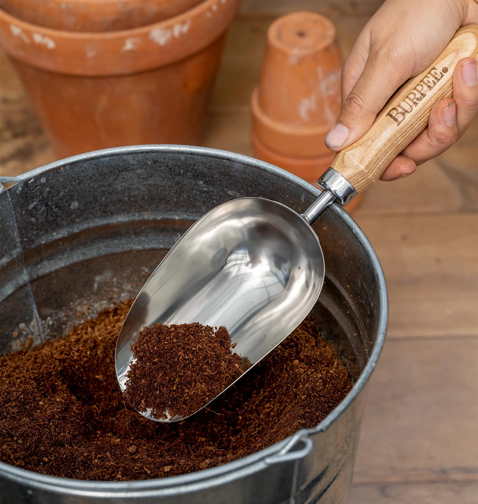 Garden Tools - Burpee Stainless Steel Scoop