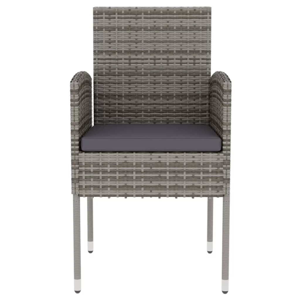 Andoer parcel,Set Poly Rattan Patio Set 3 Piece Patio Set Patio Table And Chairs Set Patio Furniture Set Patio Table And Set Balcony Poolside Ciadaz Camerina Chairs Set Vidaxl