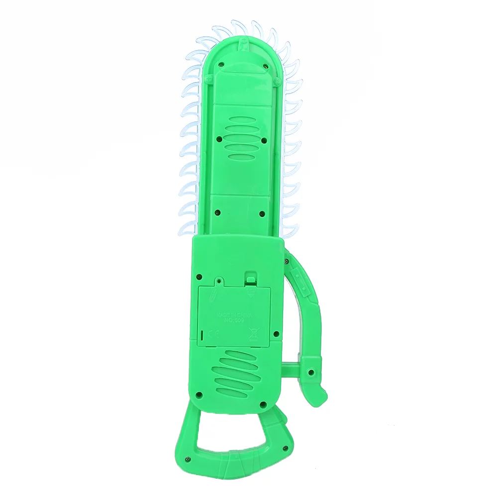 Goldmeet Electric Chain Saw Toy Highly Simulation Pretend Play Chain Saw Toy with Light SoundGreen
