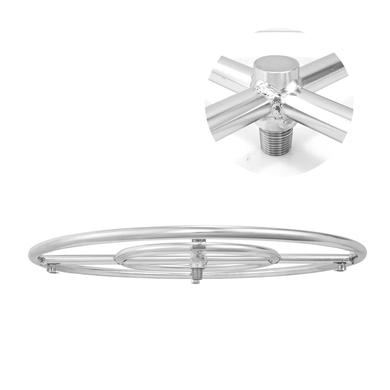 Stainless Steel 24-inch Round Natural Propane Fire Pit Burner