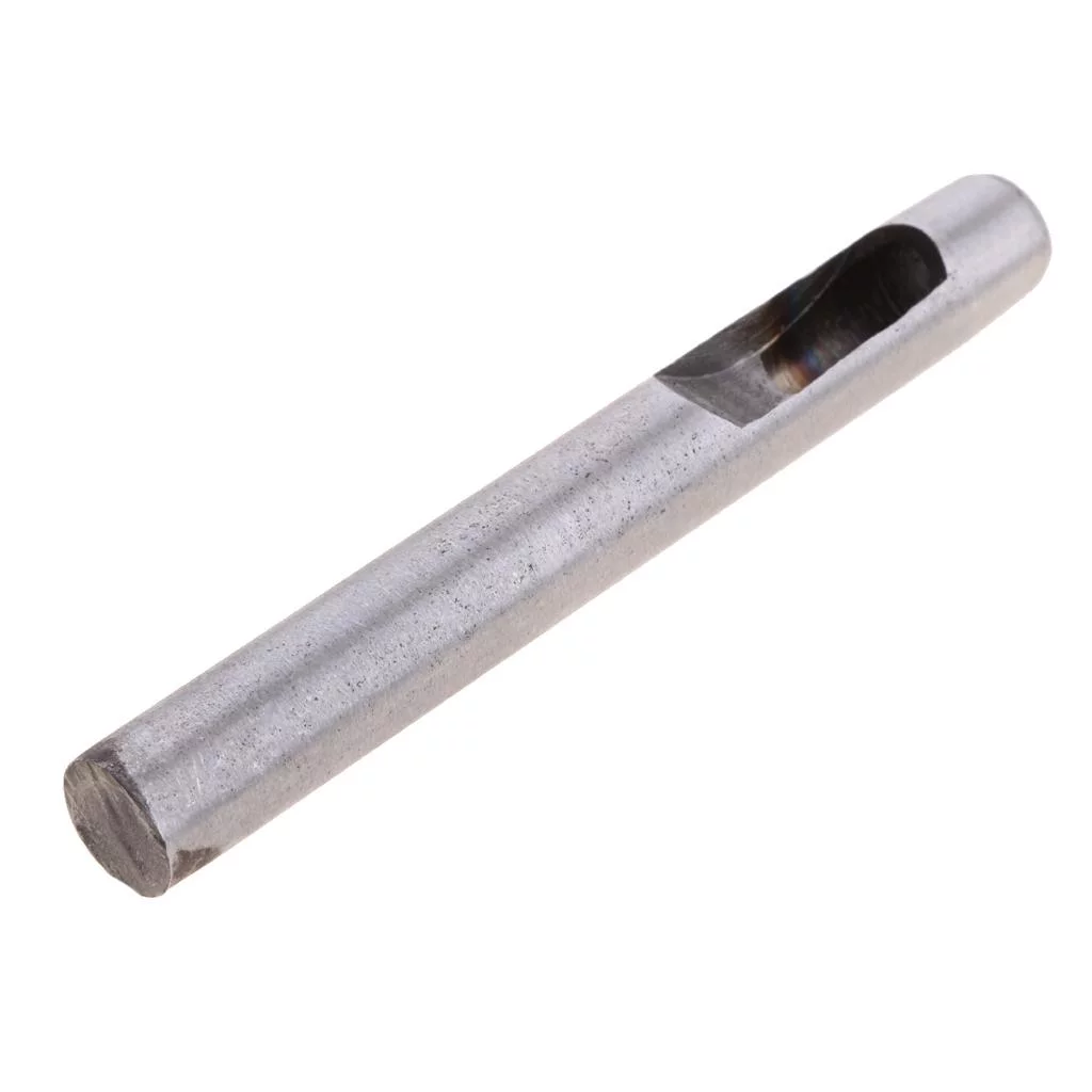 Miulika 4xSteel Round Hollow Punch Hand Tools Hole Punching Leather Gasket 9mm 4 Pcs