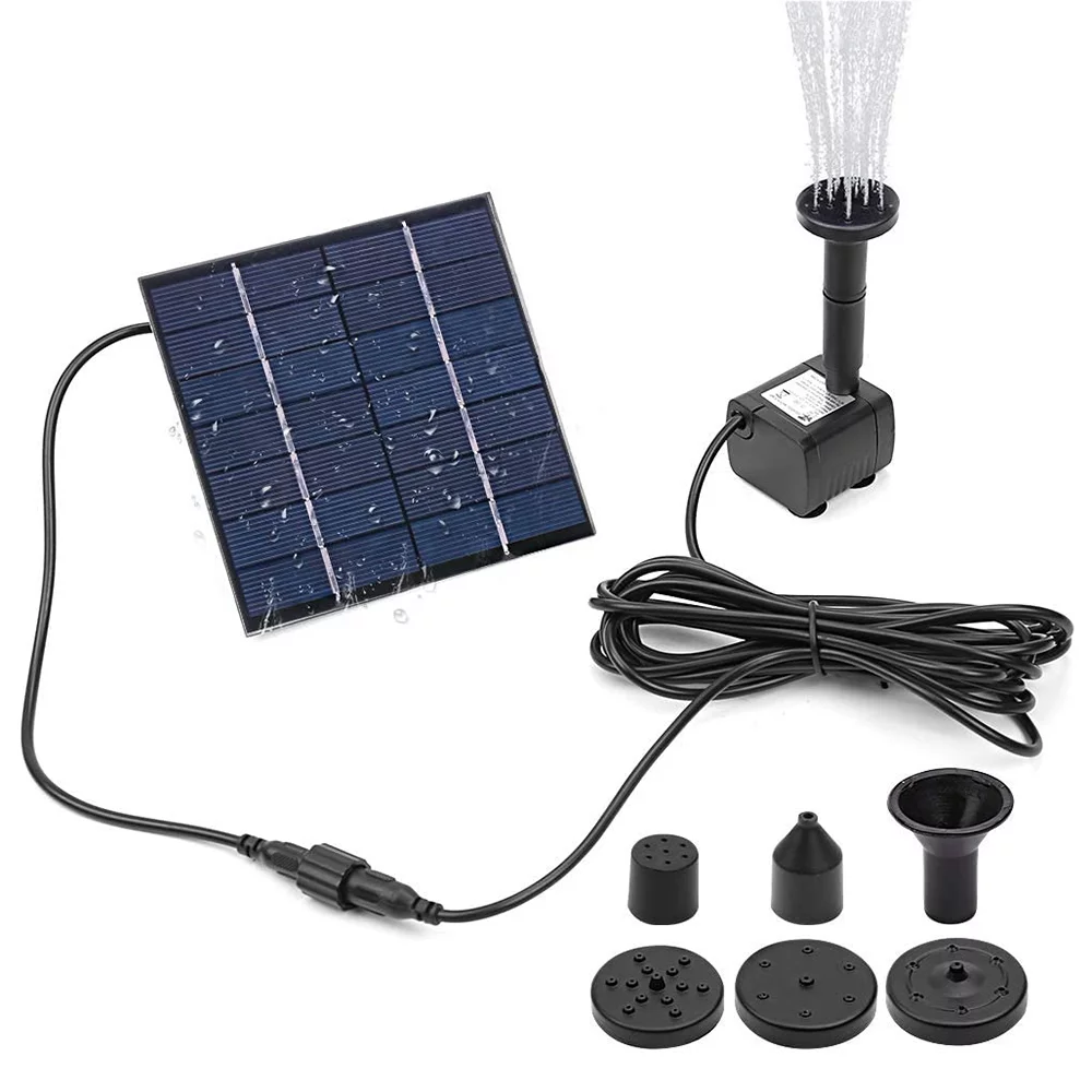 moobody Solar Fountain Pump Solar Water Pump Power Panel Kit Solar Panel Water Pump for Garden Pool