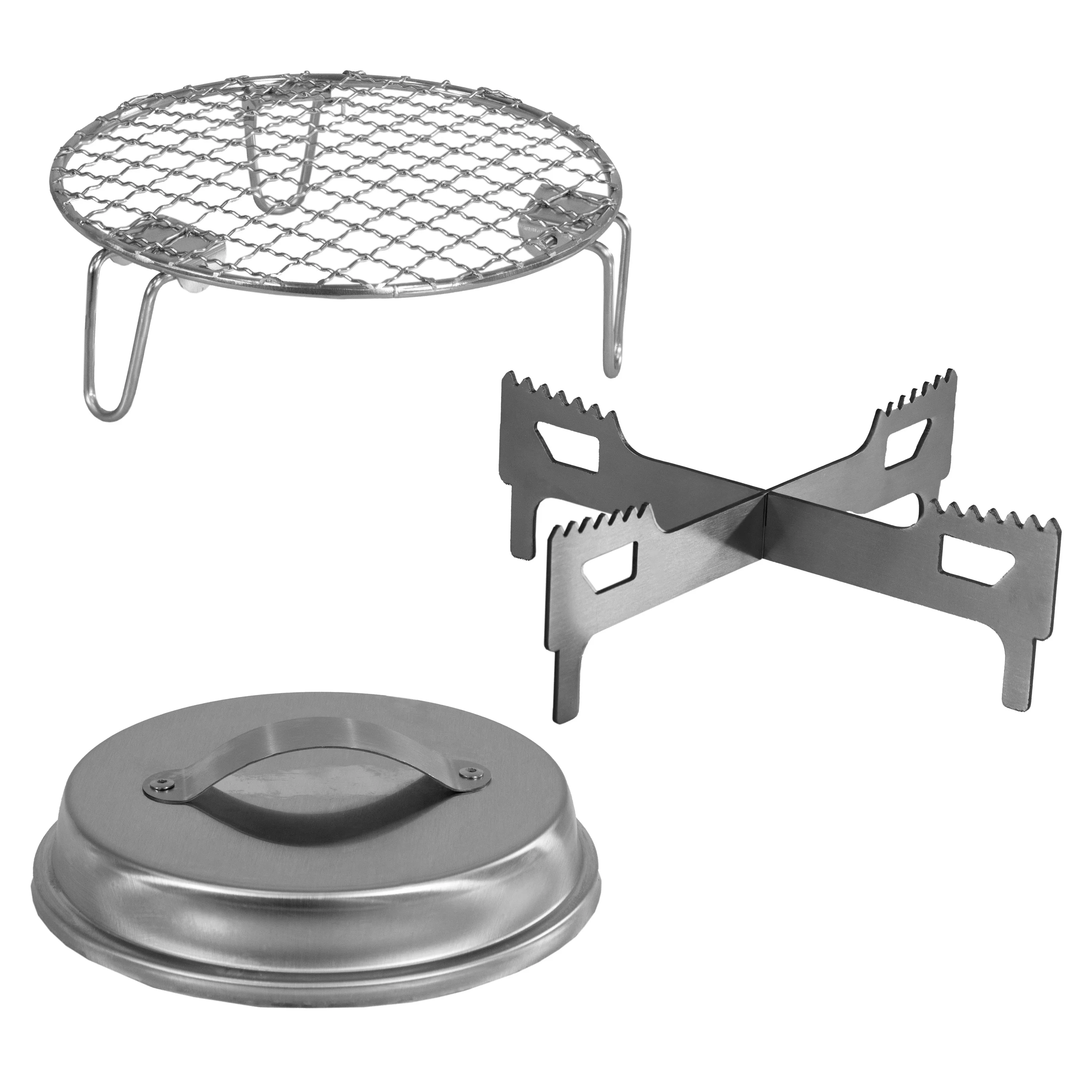 Sunnydaze 3-Piece Accessory Kit for Stainless Steel Smokeless Fire Pit - 7.25